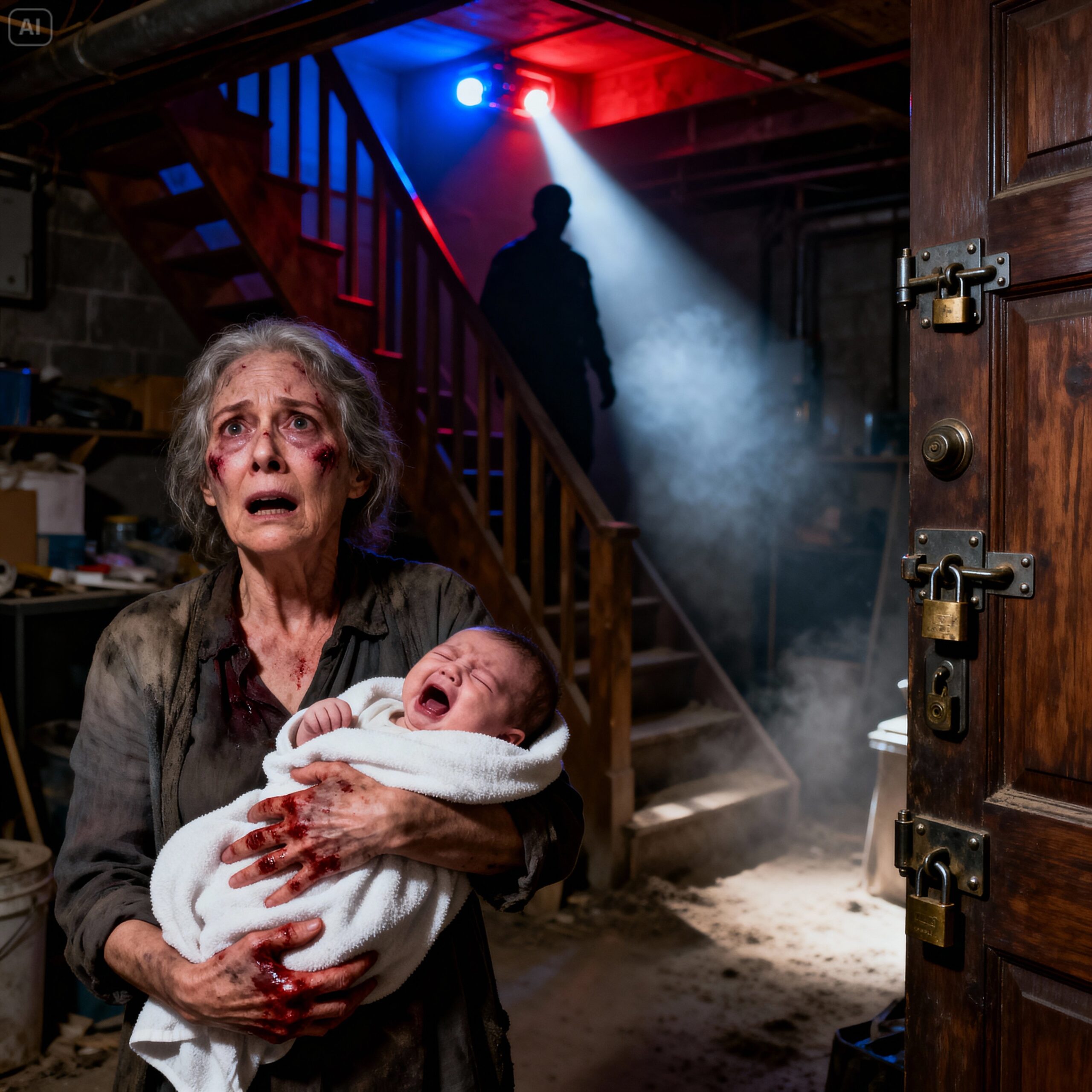 My son and his wife locked me and my 3-month-old granddaughter in the basement. “Stay here, you noisy brat and old hag!” they cruelly shouted before leaving for Hawaii. When they returned, they were shocked by the stench. “How did it end up like this?”