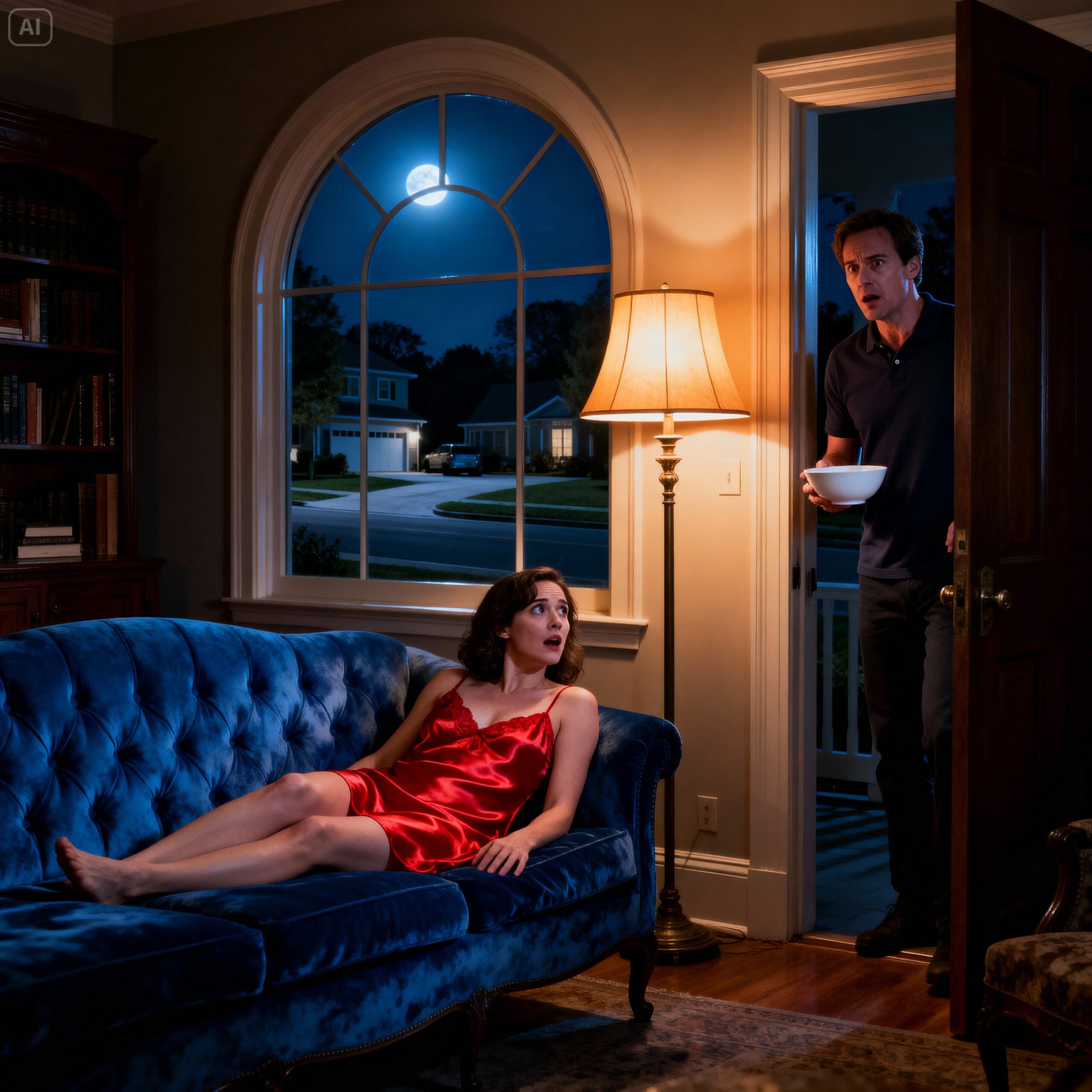 As soon as my husband left on a long business trip, the neighbor kept knocking on my door at midnight—I was completely stunned when I saw what he handed me and insisted I take