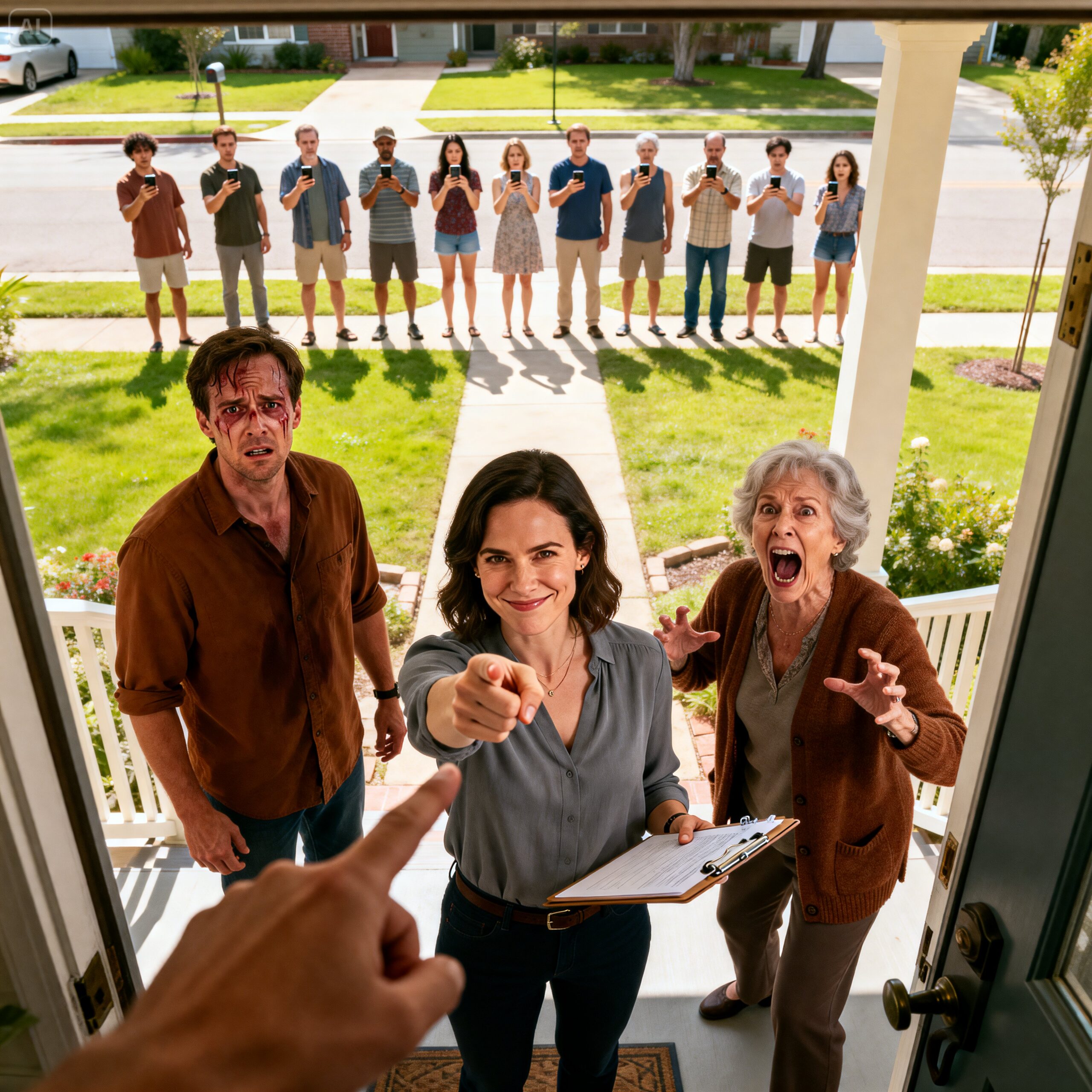 My mother-in-law sized me up and asked, “How much did you inherit from your parents?” I answered calmly, “Zero.” She snapped at my husband, “Divorce her.” He signed without blinking, and I just smiled. “Good luck.” Because the “rented” house we shared? It had been in my name for years. I waited until the papers were official, opened the door, and pointed at their suitcases. “Out.” They didn’t even understand what happened—until the whole neighborhood did. And I still haven’t told you the cruelest part.