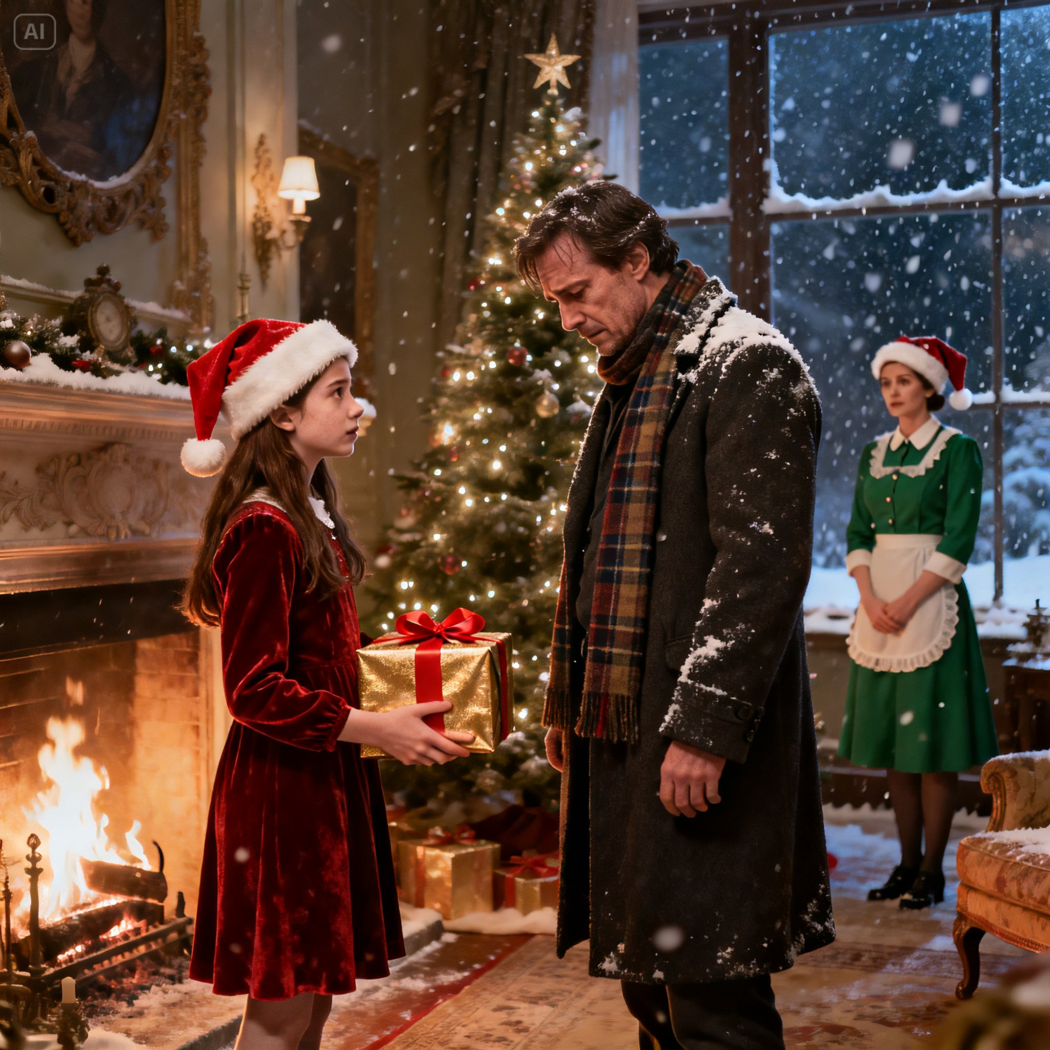 This Billionaire Celebrated Christmas Alone Every Year — Until the Maid Said 6 Words That Melted Him…