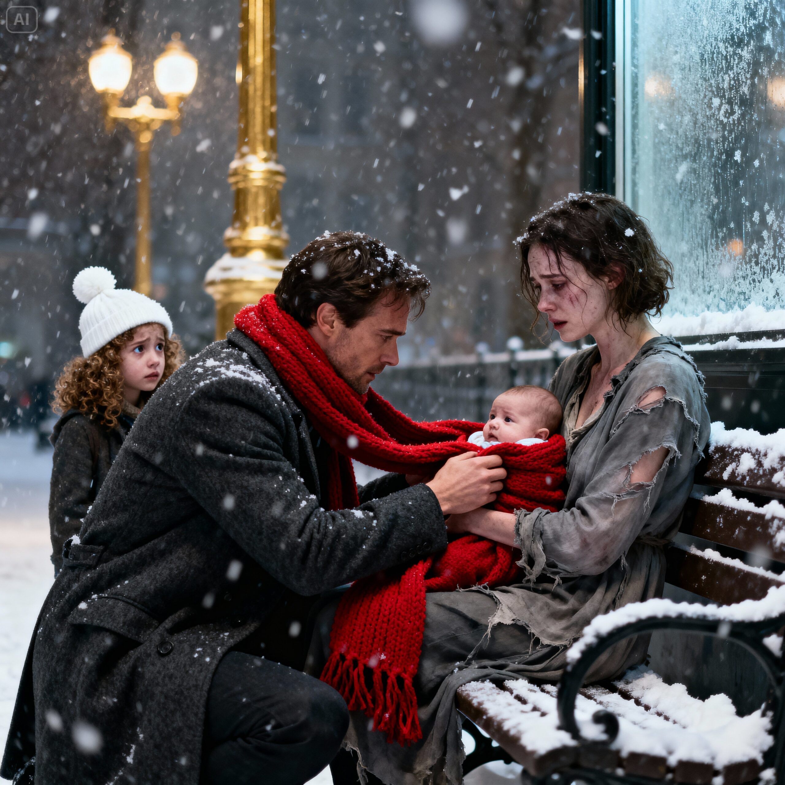 “Daddy, Her baby is freezing!”-How a CEO single dad and his little girl saved a homeless mother