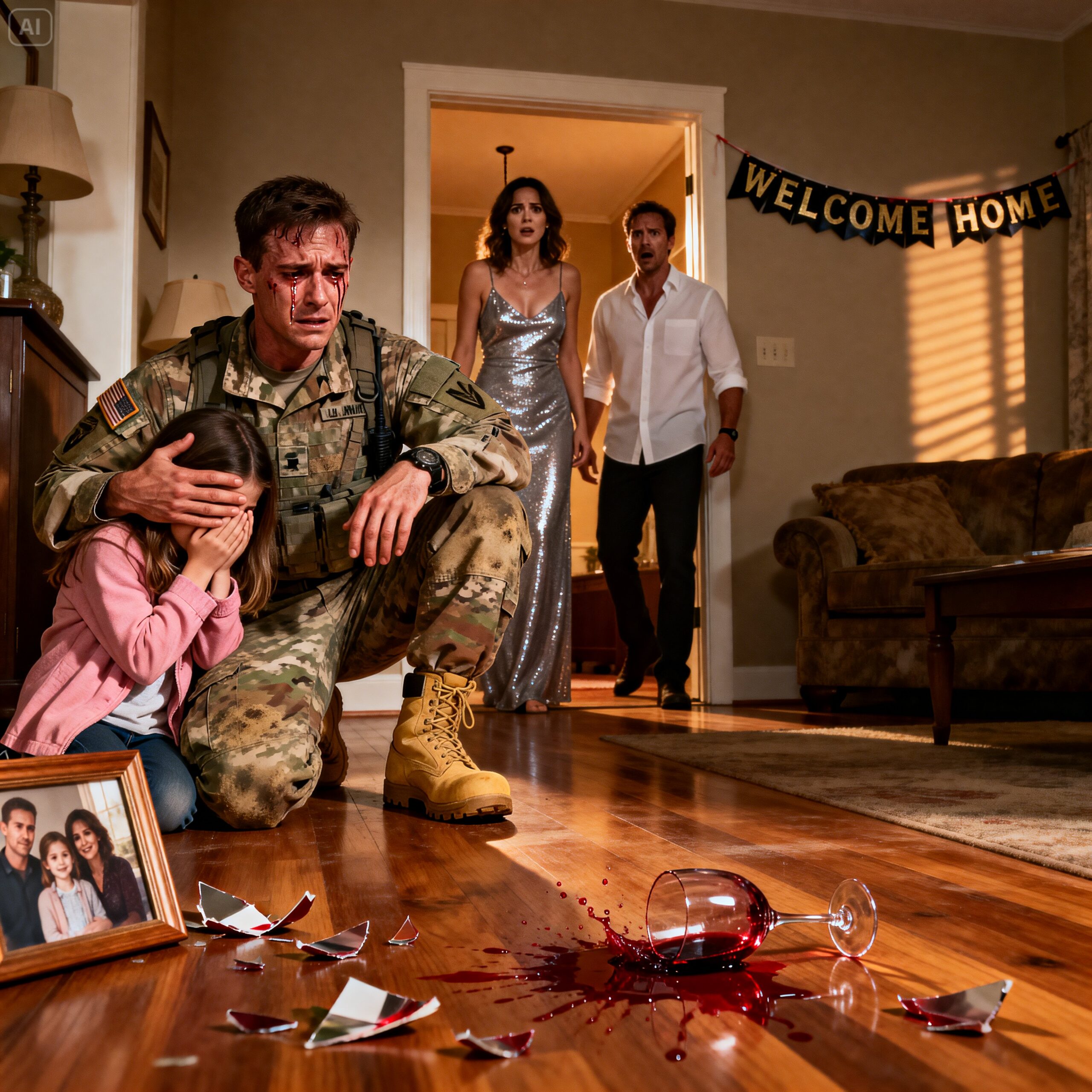 My daughter texted, “Dad, mom’s been bringing men over while you’re deployed.” I replied, “Thank you for your honesty, sweetheart.” Then I came home three weeks early and made sure her mother’s secret wasn’t secret anymore.