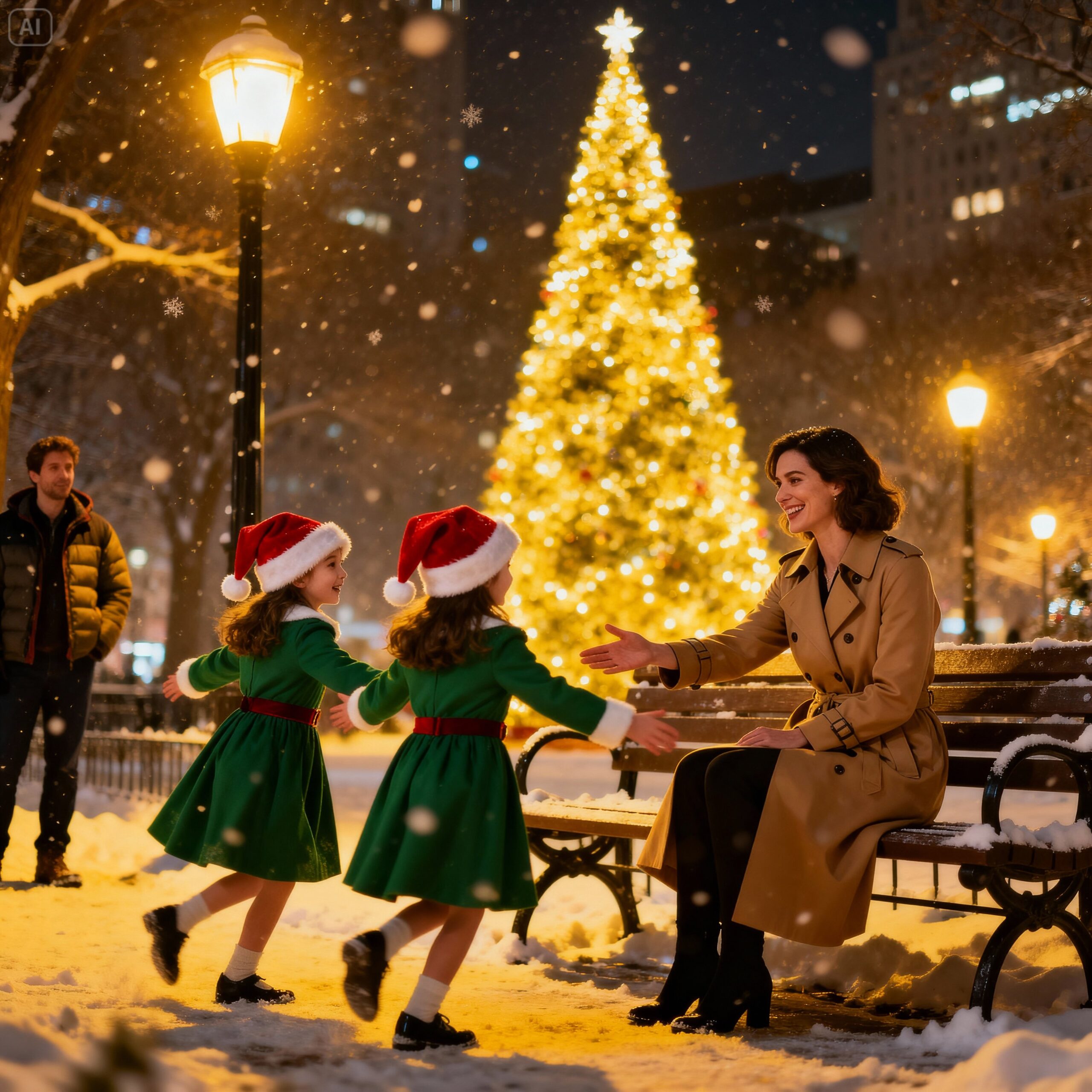 “Don’t cry, ma’am. You can borrow our dad”— said the little twins to the lonely woman sitting alone.