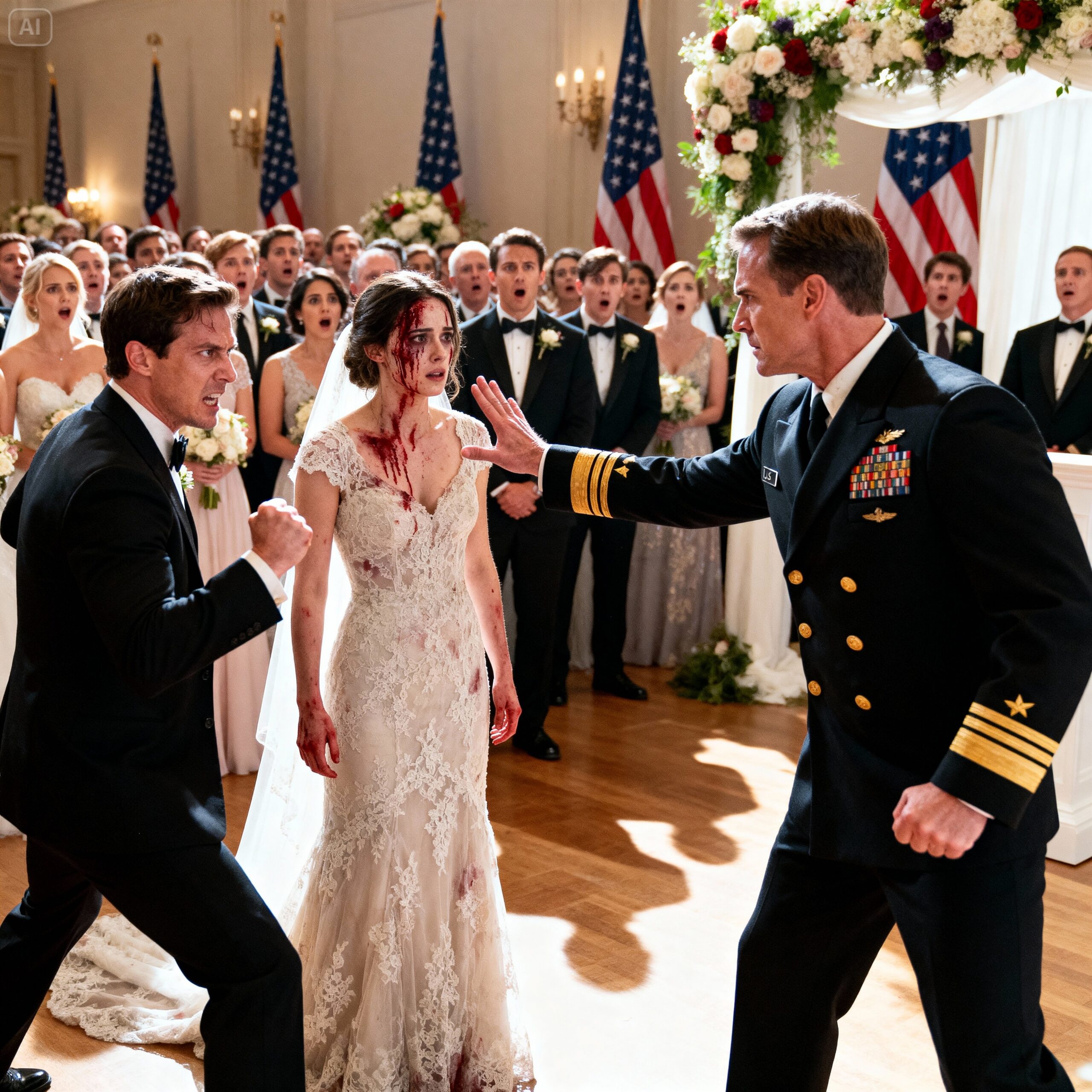 My Brother Punched Me in the Face at My Wedding — Then My Marine Pilot Groom Exposed Him…
