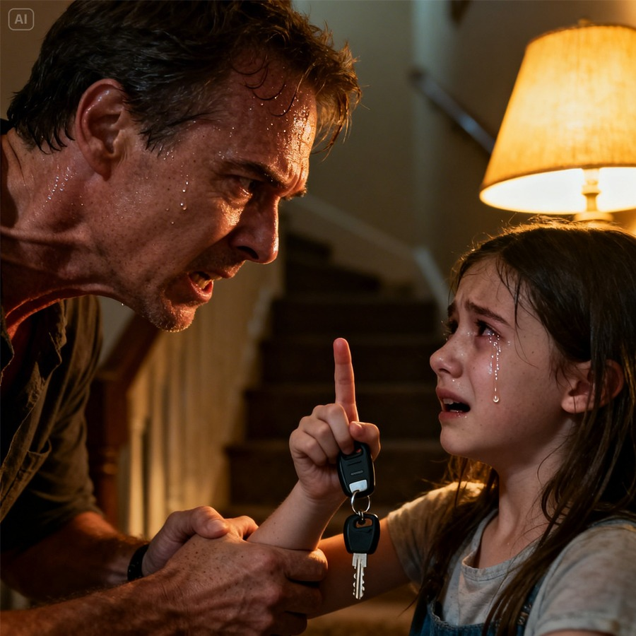 My wife had just left the store when my 7-year-old daughter whispered, “We have to get out of here. Right now!” I laughed. “Why?” She pointed upwards and trembled. “We don’t have time. We have to get out of this house now.” I grabbed my car keys and headed to the police station, and that’s when it happened…