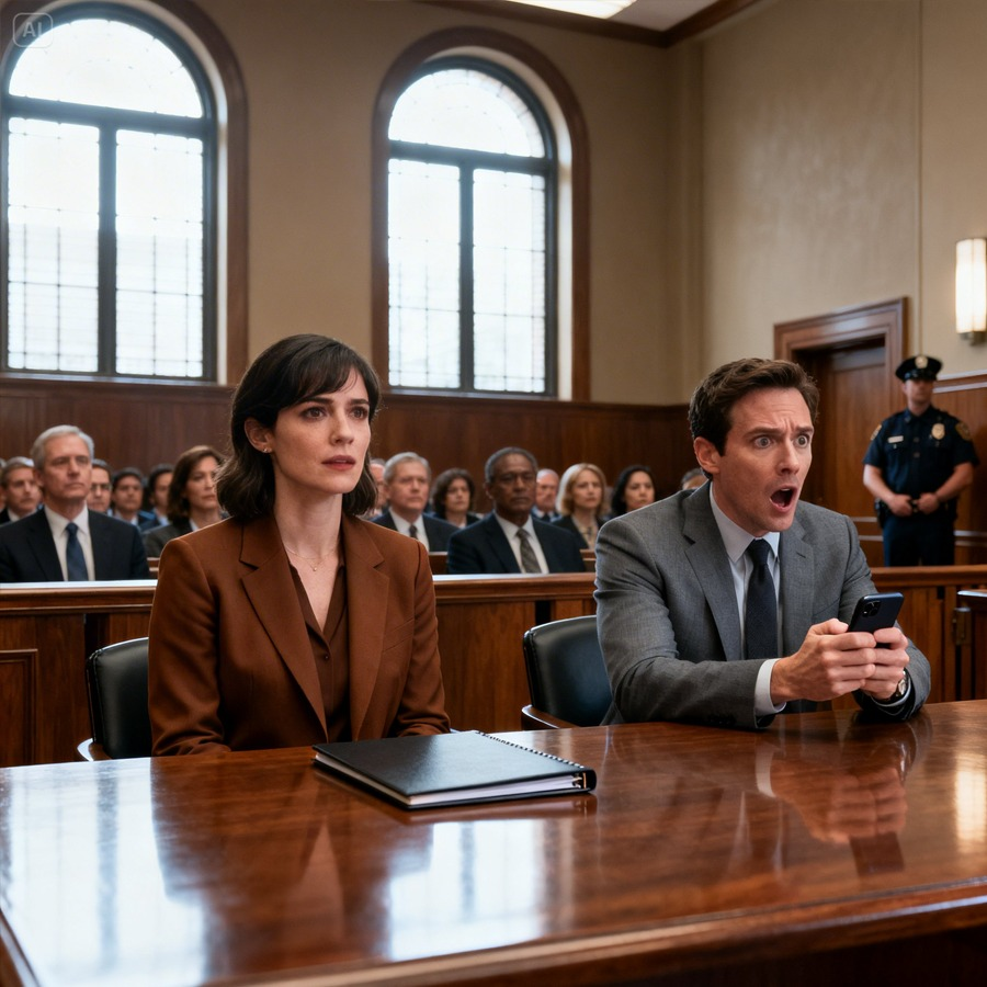 He laughed when his wife walked into court alone, until the judge said her old name and every polished, expensive thing in his life suddenly felt very, very cheap R