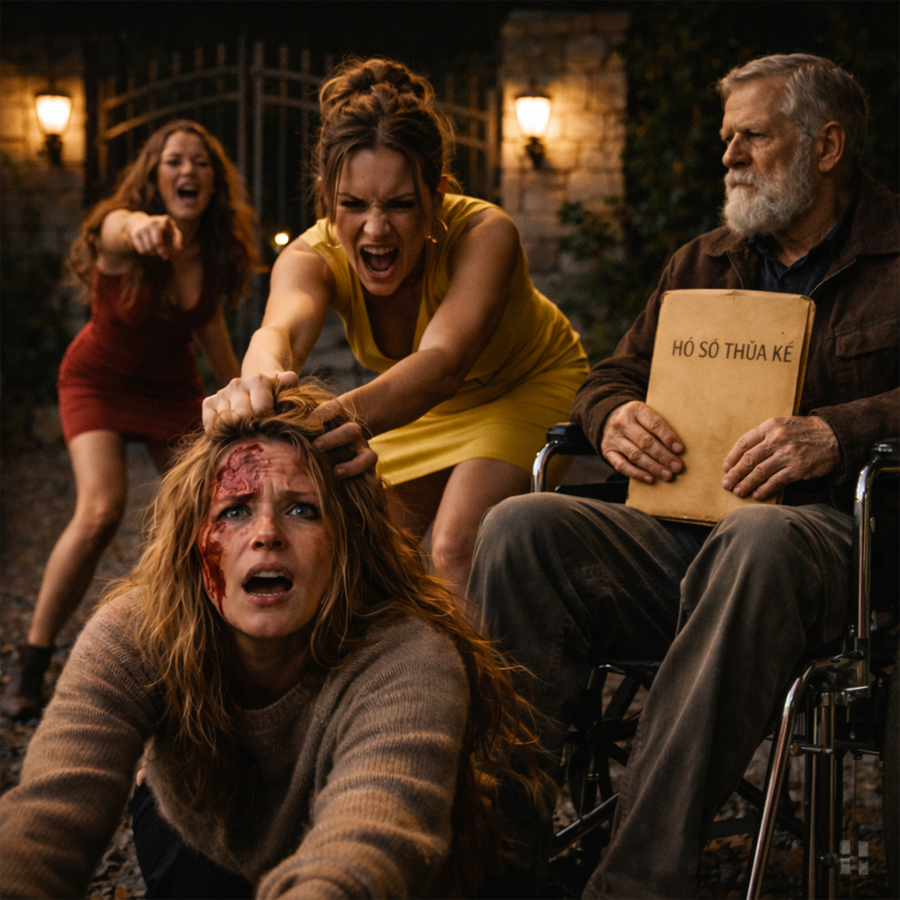 They beat her, dragged her by the hair, and threw her into the freezing night—all because she fed a paralyzed beggar at the gate.