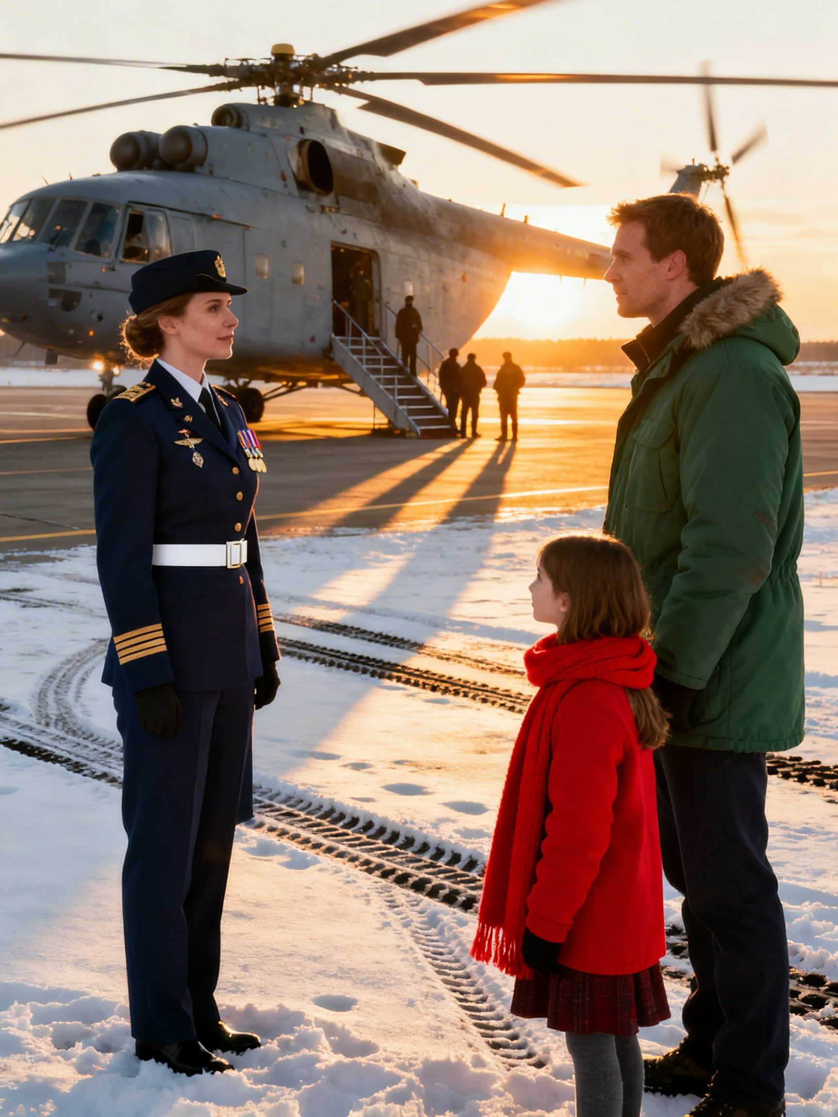 “Give Her Our First-Class Seats,” Said the Marine Dad—Then a Cabin Helicopter Brought a Medal and Orders