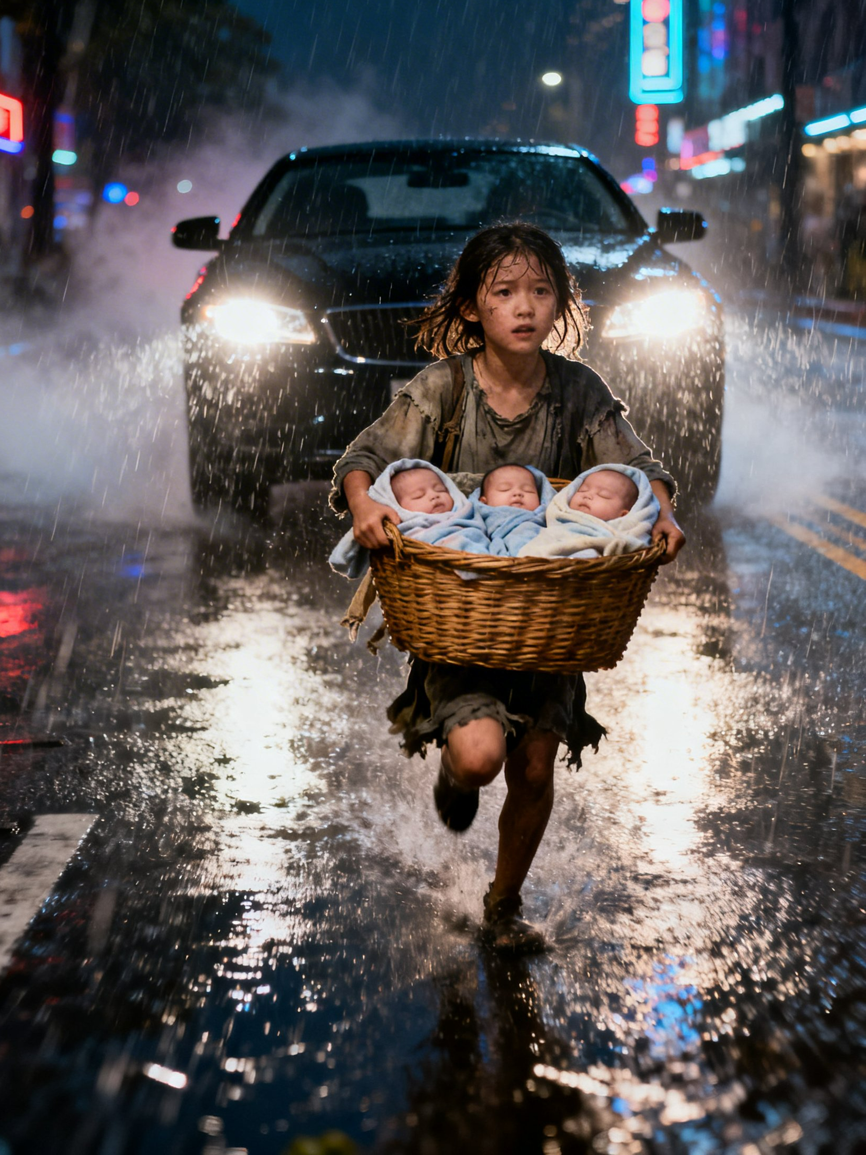 She Sold Daisies in the Rain—Until a Shimmering Stroller Revealed the Millionaire’s Missing Triplets Forever