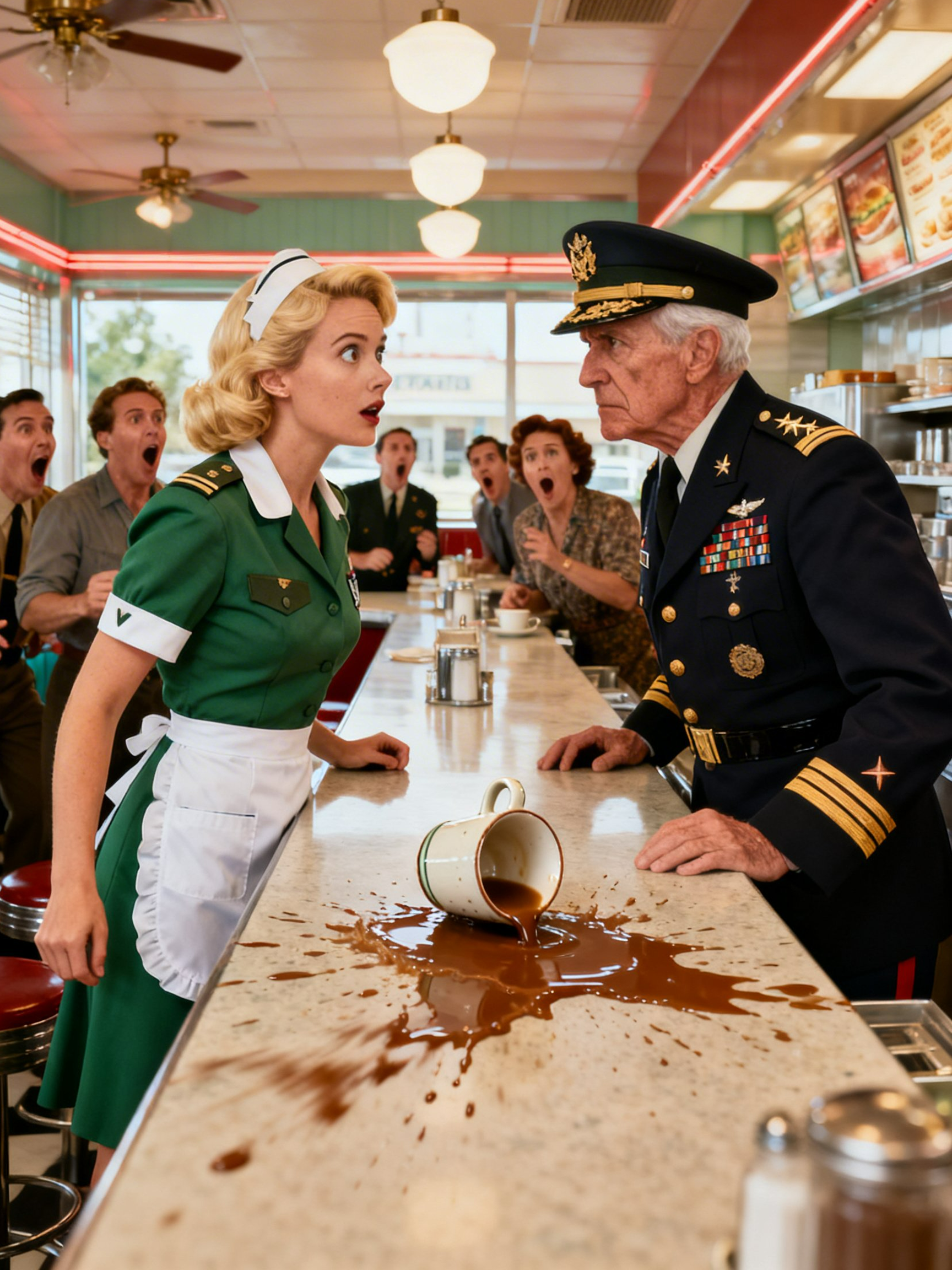 She Paid for His Coffee Every Day—Until a SEAL Admiral Gambled His Career to Save the Waitress Who Did