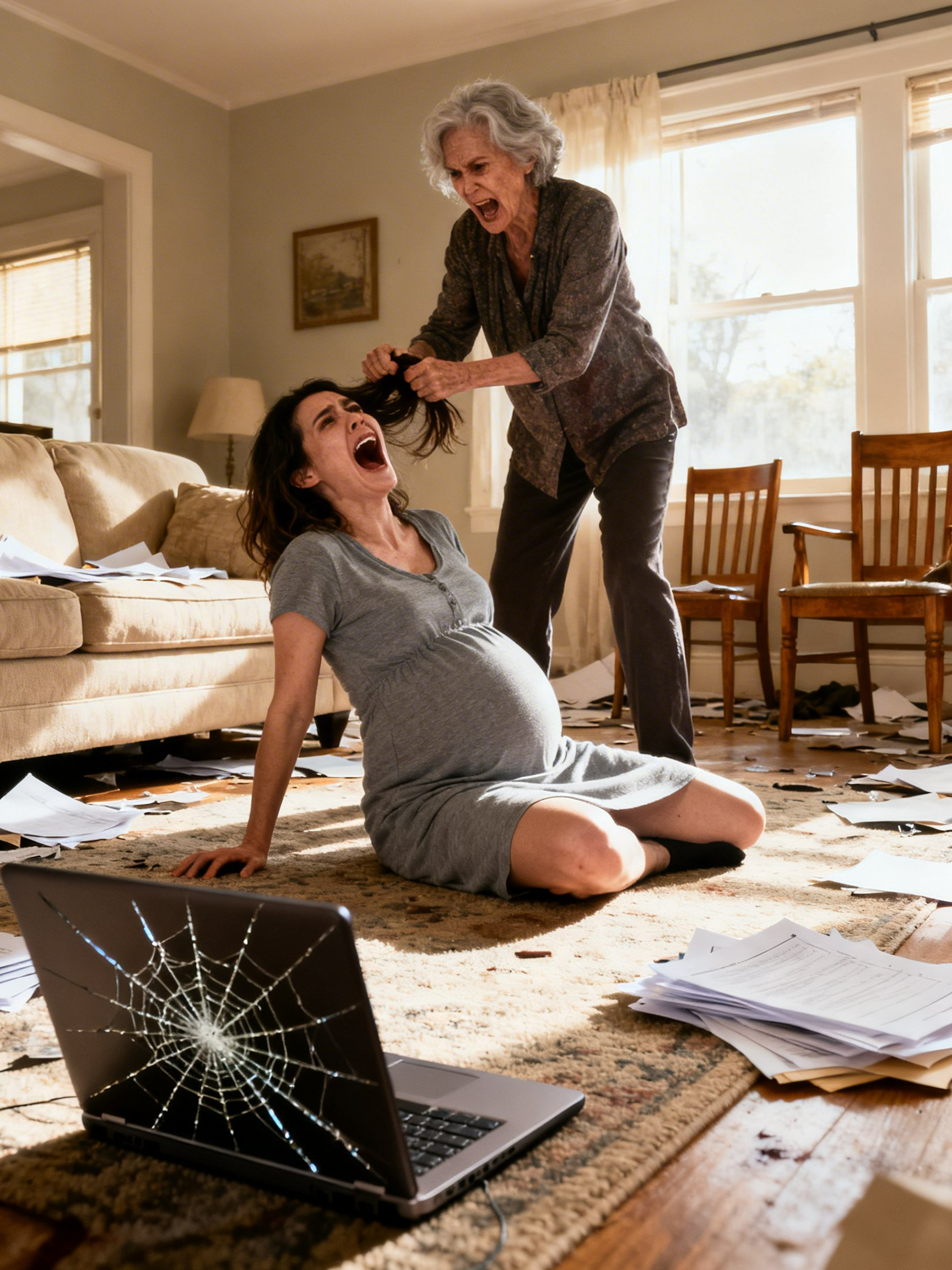 Eight Months Pregnant, I Stopped…