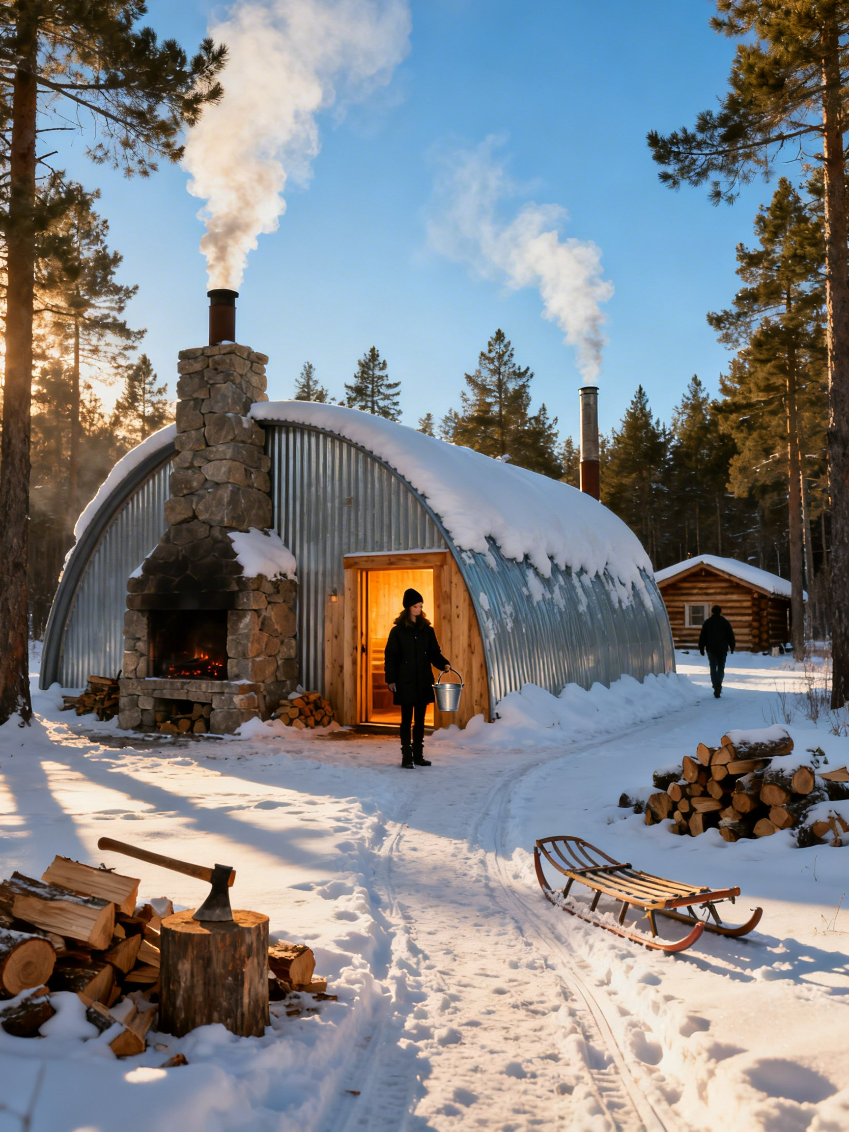 At Forty-Five Below, She Stood Alone—And Built a Shelter That Saved Her and the Town