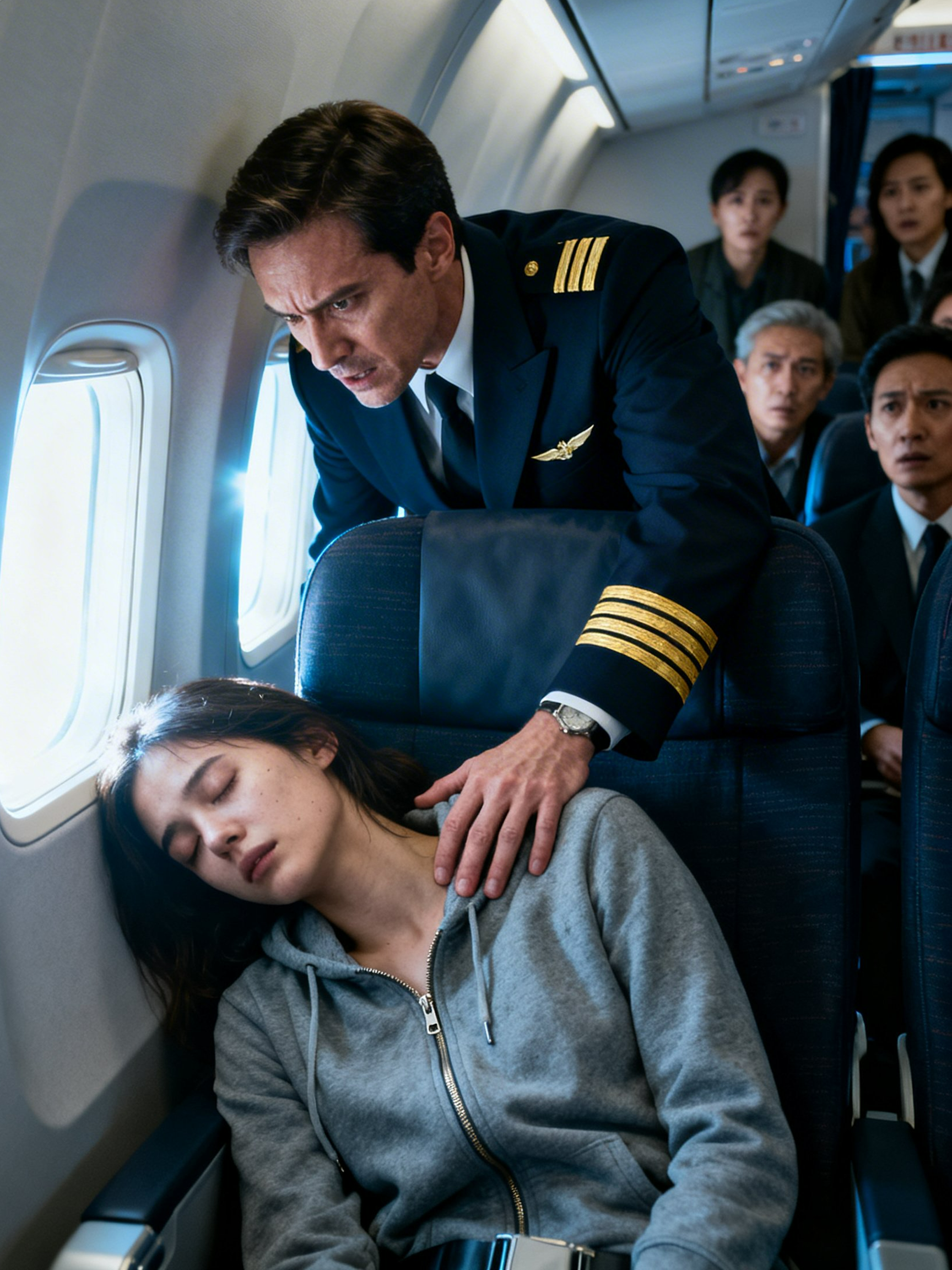 She Dozed Off in Row 12 Until the Captain Begged for a Pilot—Then the Cabin Learned Who She Really Was