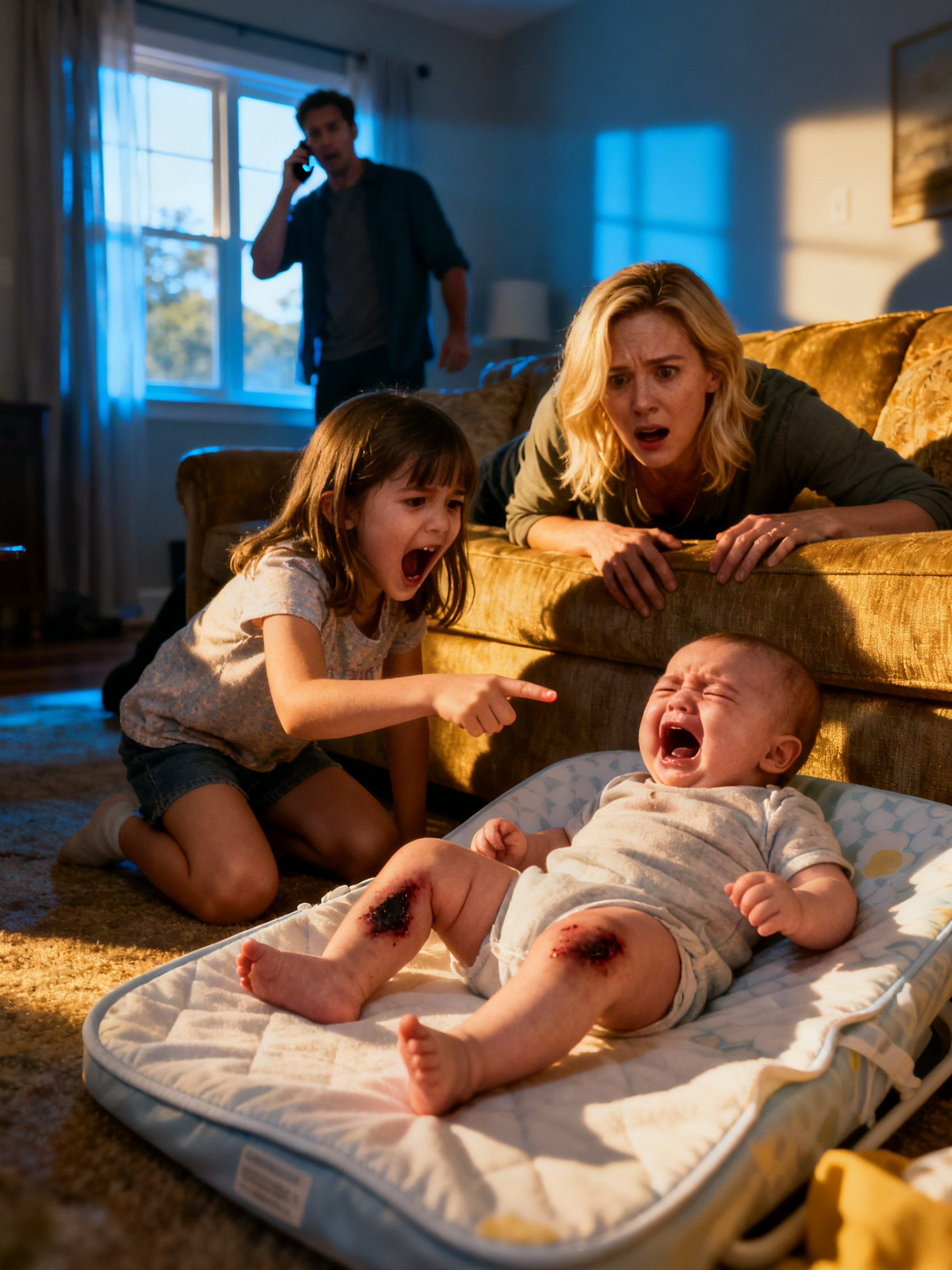 My 6-Year-Old Found Something Stuck Under My Newborn Niece’s Diaper—My Husband Called 911, and What Police Uncovered Made Our Whole Family Look Like Strangers