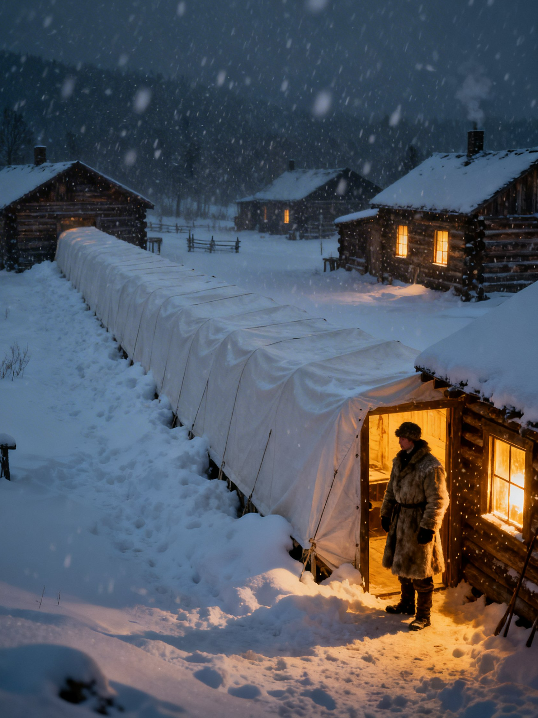She Built A Tent “Tunnel” To Her Barn — Winter Proved It Was a Genius Heating Hack