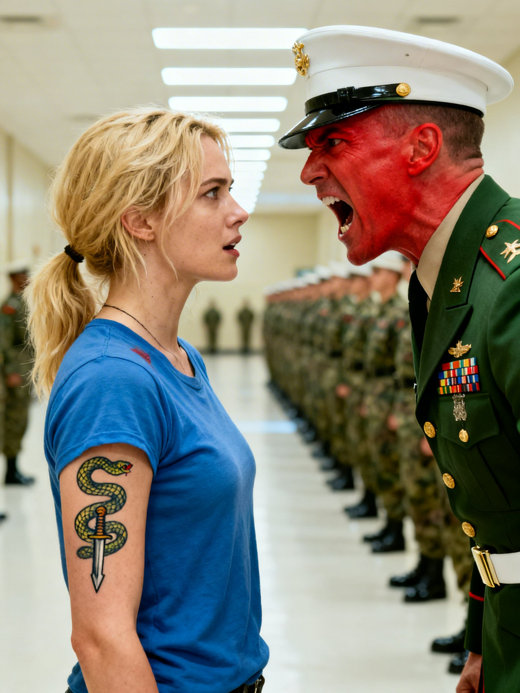 She Came Only to See Her Son Graduate—Until a Marine Captain Saw Her Tattoo and Went Completely Still