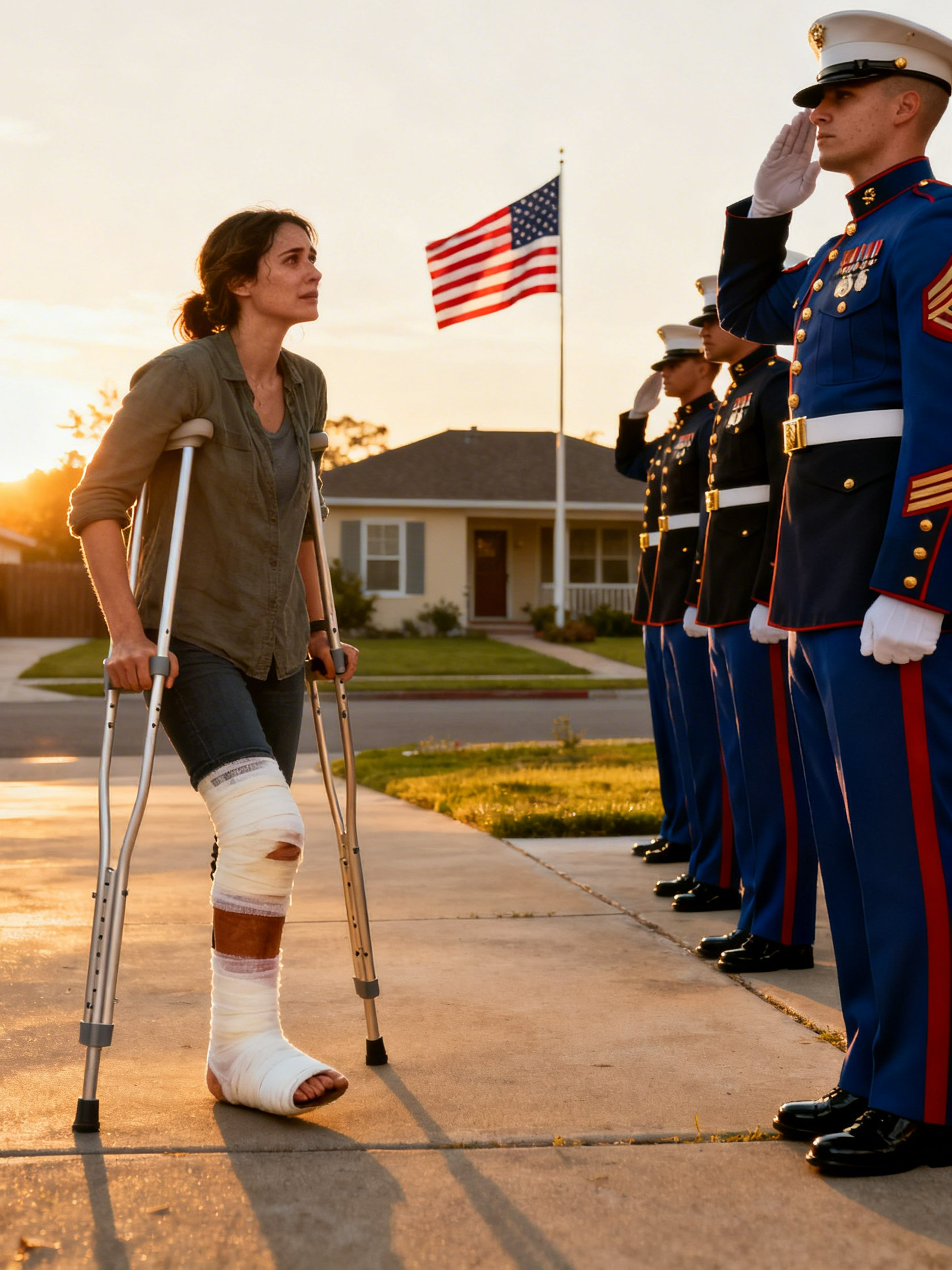 She Shielded a Young Marine from Bullets—Twenty-Four Hours Later His Battalion Came to Thank Her