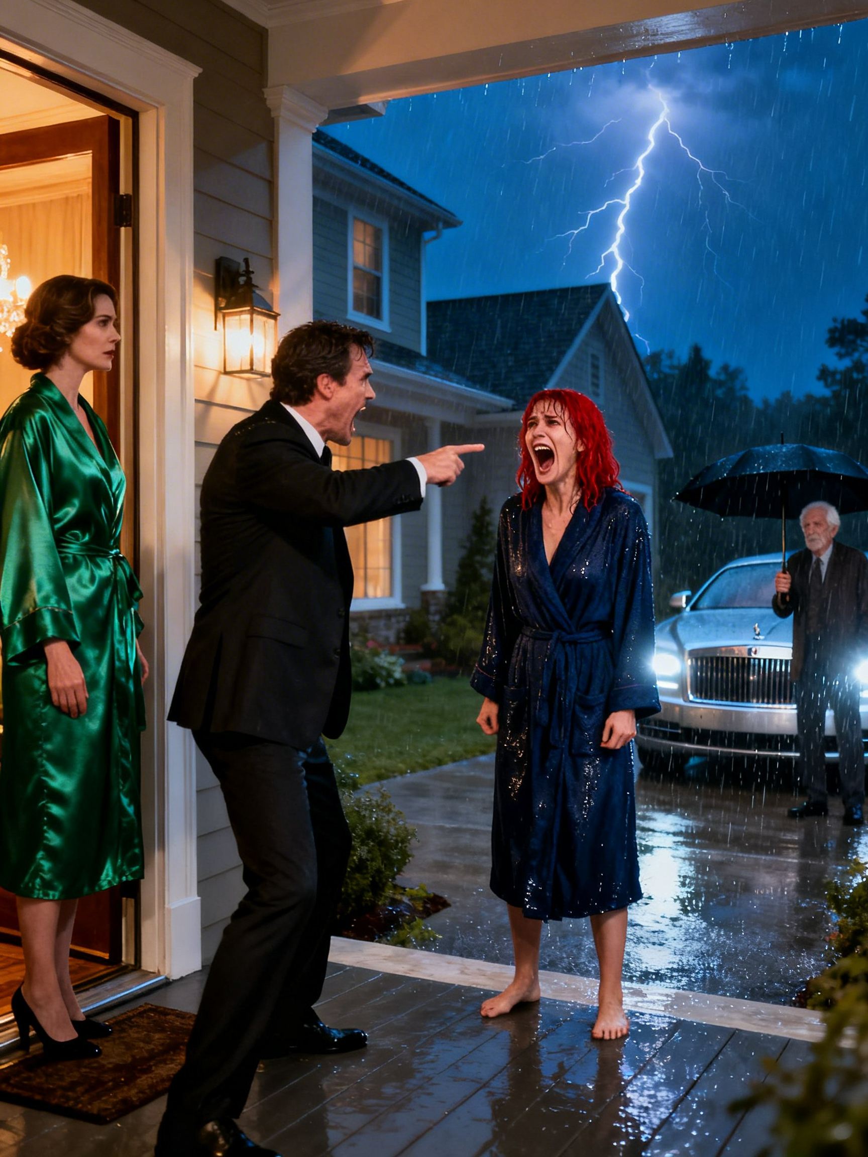 He Forced Me to Sleep in the Car for His Mother—Then His Father Arrived with a Famous Lawyer, Called Me “Daughter,” and Destroyed His Own Son