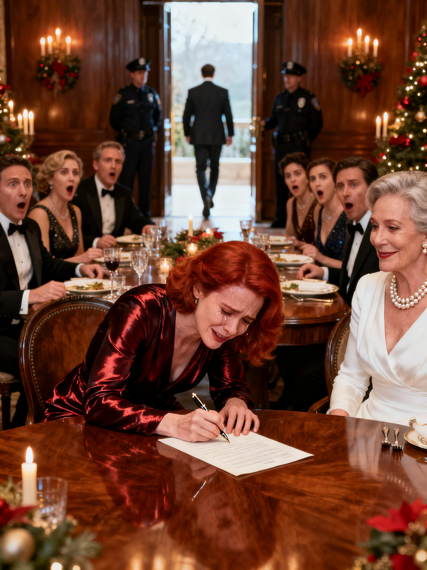 My Mother-in-Law Served Divorce Papers at Christmas—Mocking My Pregnancy—Until the Billionaire Father I Hid Walked Through Their Golden Door