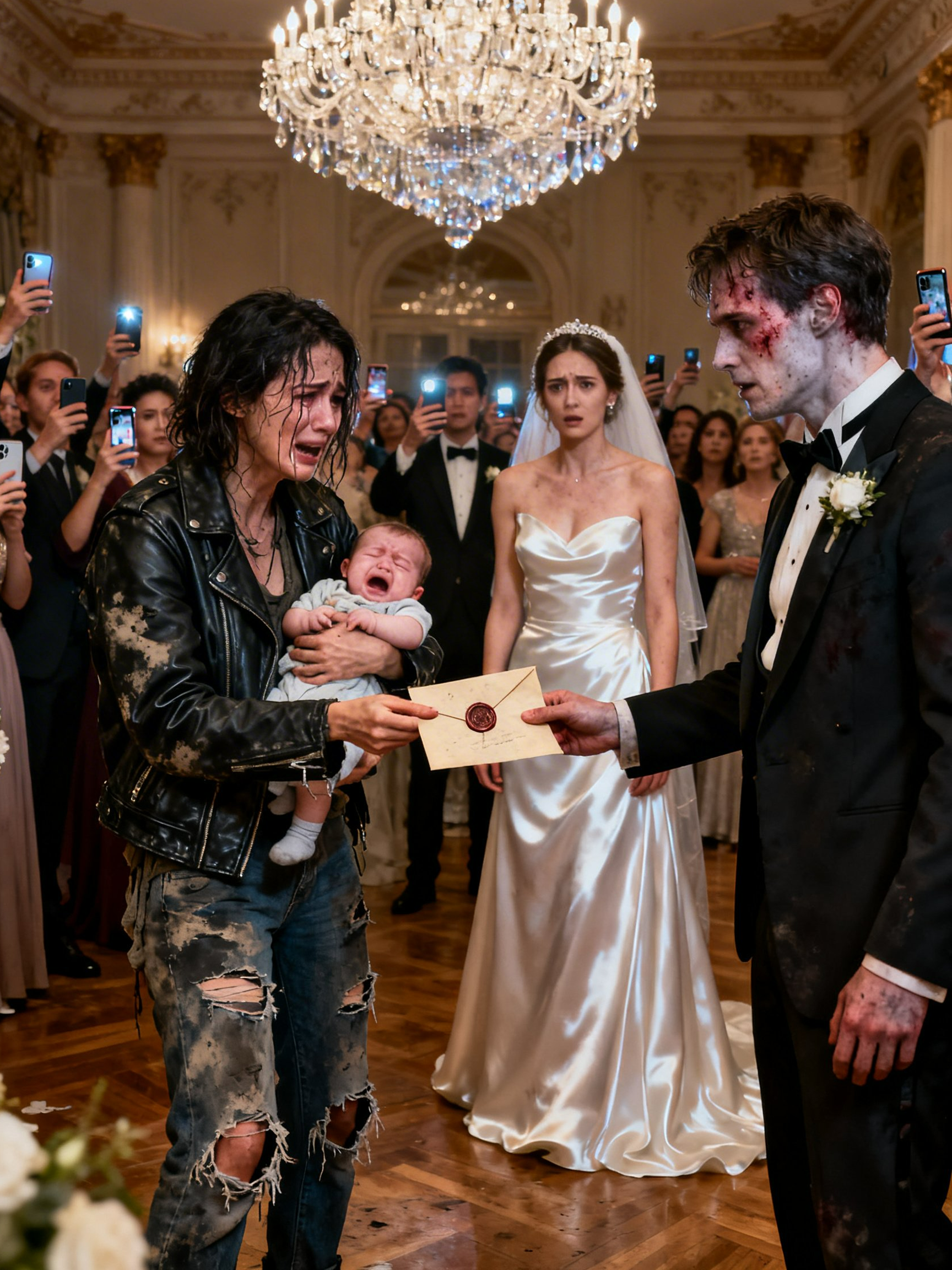 He Left Me and Our Newborn in a Blizzard—Six Weeks Later I Stopped His Wedding With One Envelope