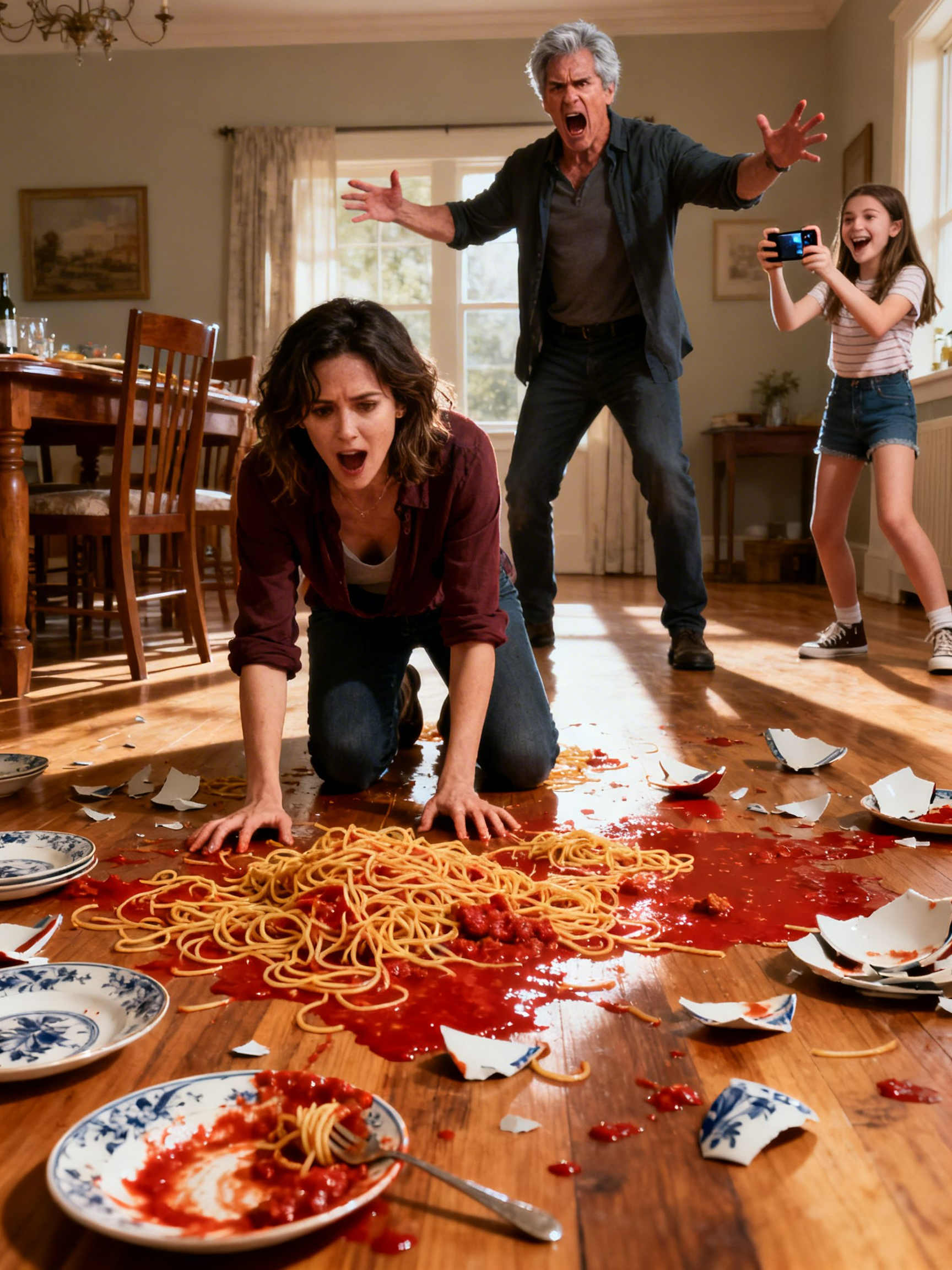 They Tried to Evict Me for My Sister’s “Aesthetic”—Then Dad’s Spaghetti Attack Went Live and Exposed Everything