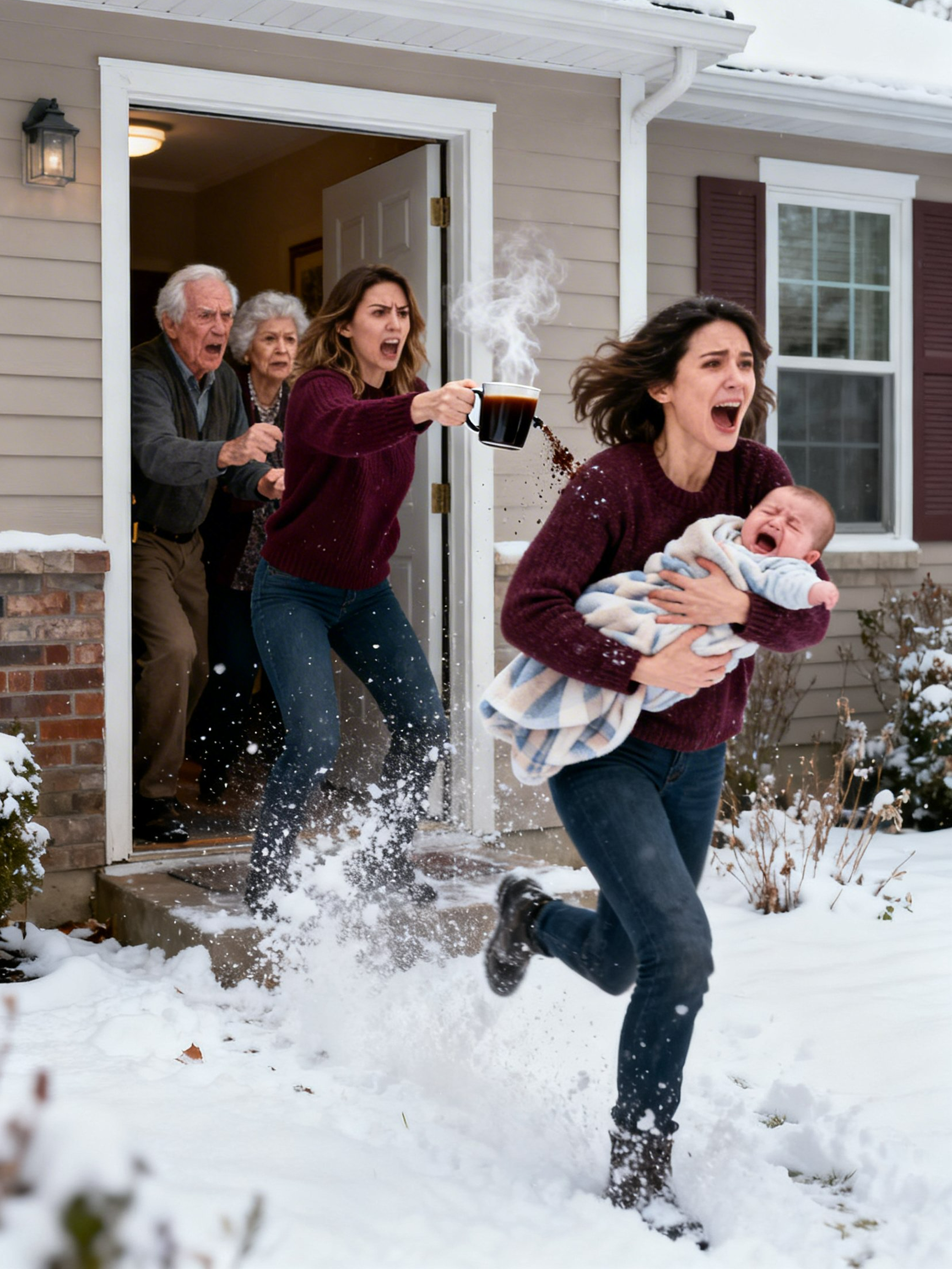 At Christmas, My Mom Said My Baby Was “Uncomfortable”—Then Threw Her Out Like Trash in Front of Everyone.