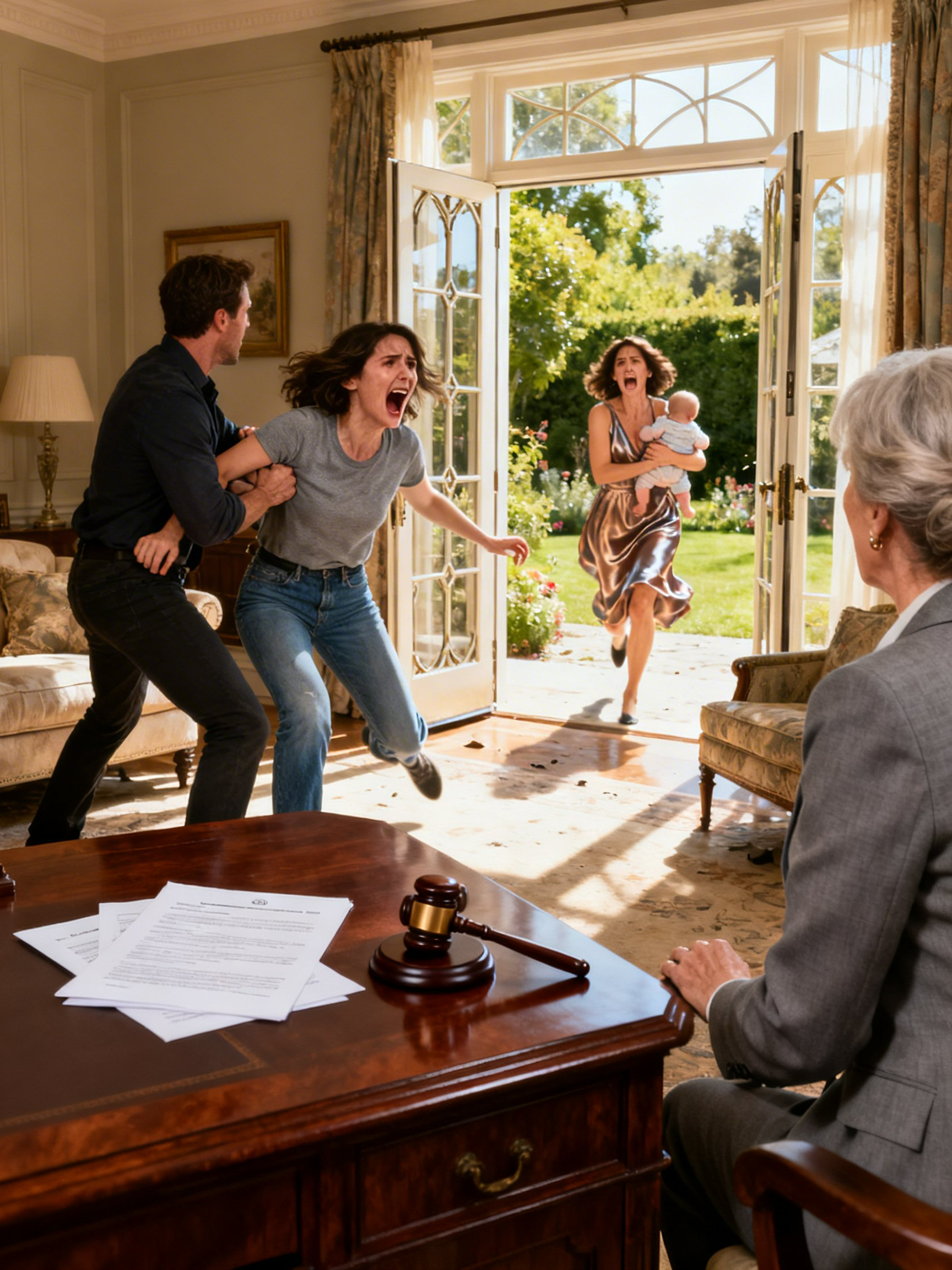 My Sister Threatened to Throw My Newborn Out the Window Unless I Signed Everything Away—But One Hidden Detail Turned the Whole Family’s Trap on Them