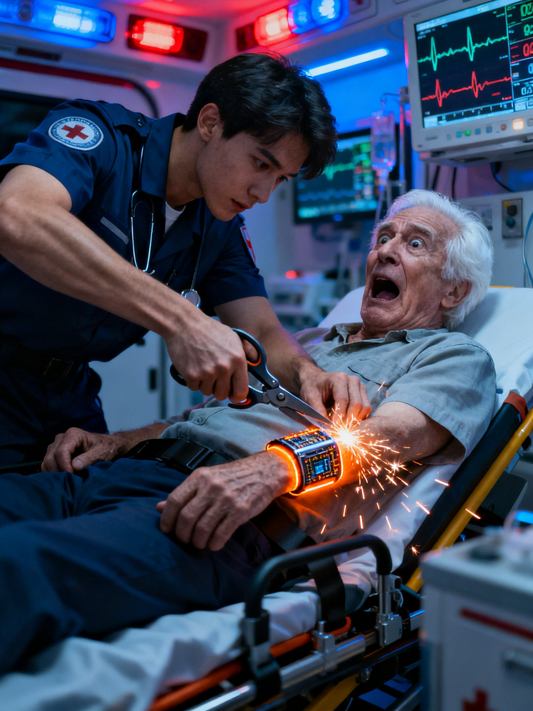 I Woke Up to a Paramedic Cutting Off My Daughter’s Watch—Then He Whispered the Terrifying Reason It Was Slowly Killing Me