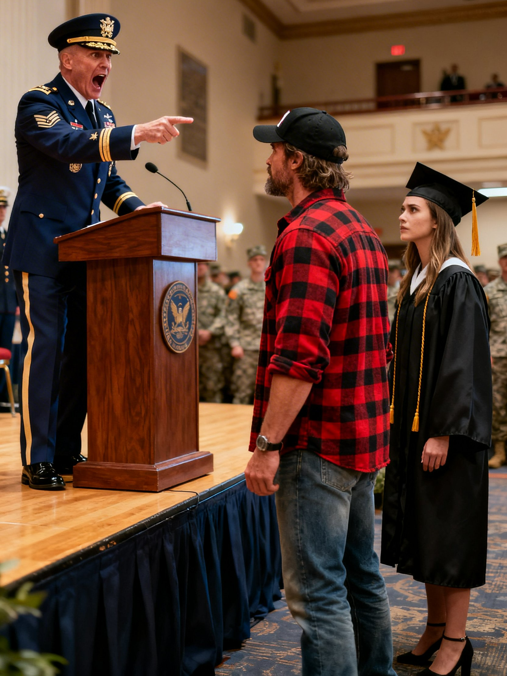 A Trucker Came to See His Daughter Commission—Then a Three-Star General Recognized the Wristband That Saved His Life