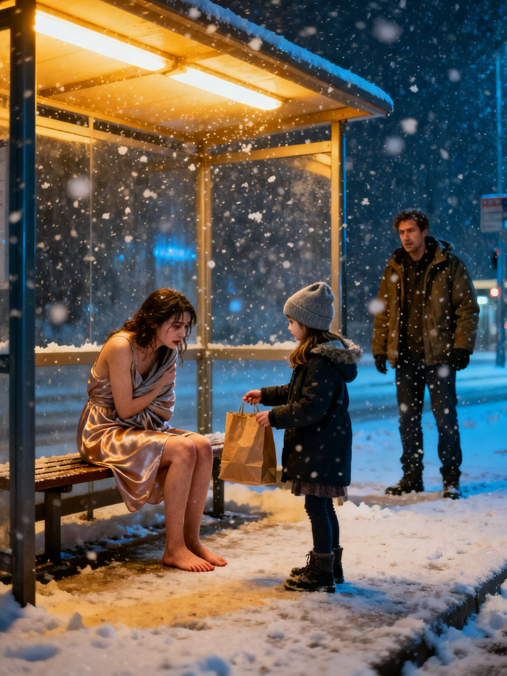 A Homeless Woman Sat Freezing in Oregon—Until a Millionaire’s Daughter Whispered, “I Need a Mom”