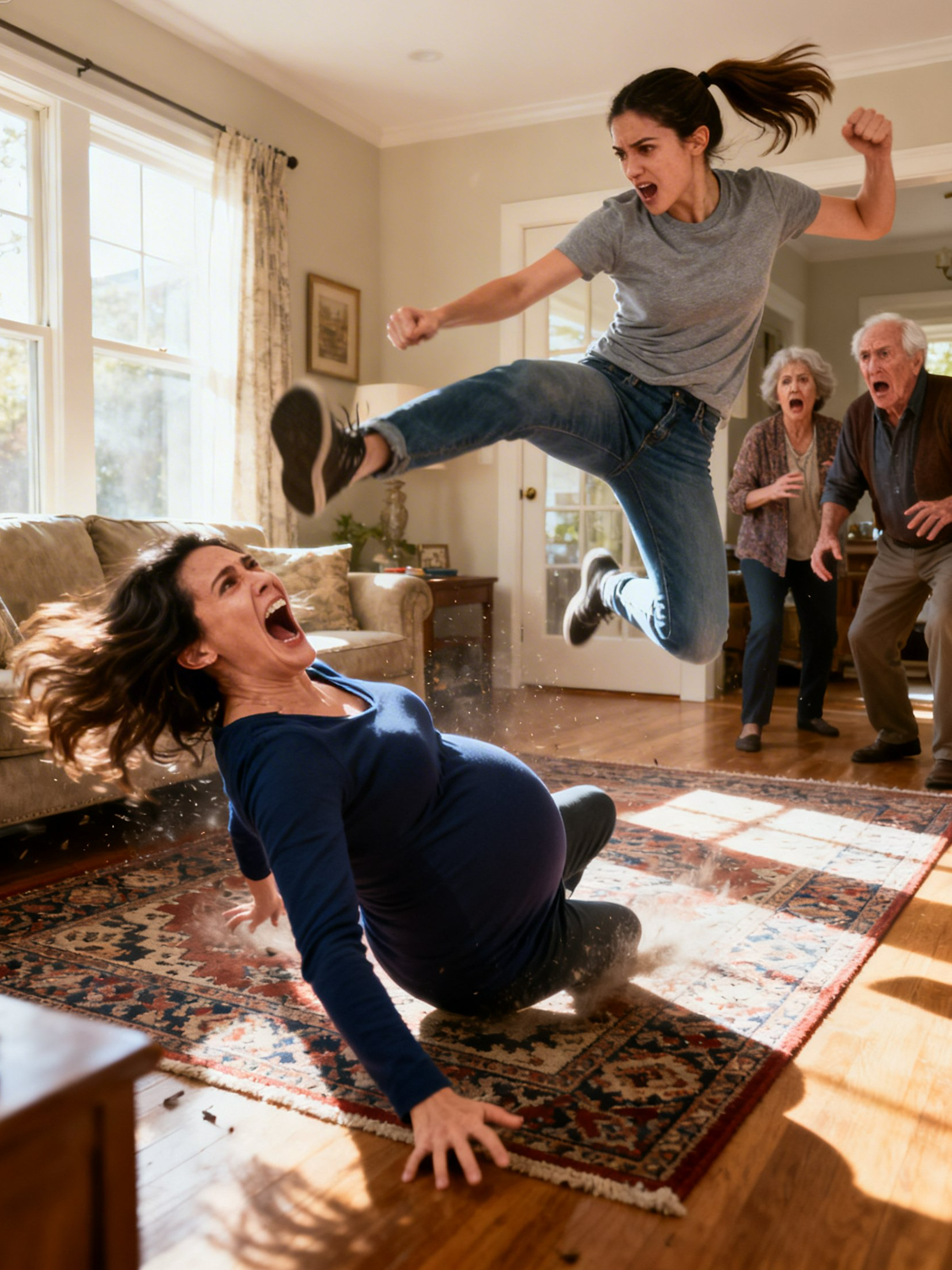 She Kicked My Pregnant Belly “To Hear a Sound”—Then My Parents Protected Her While I Collapsed