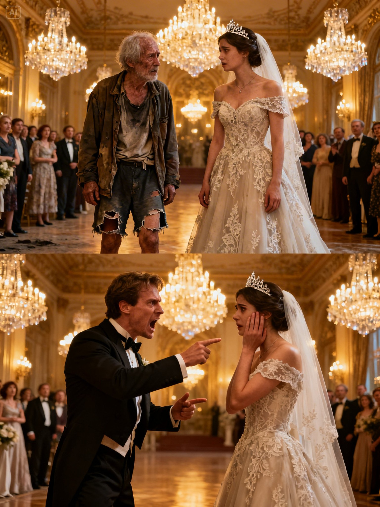 One minute, he was the king of his million-dollar wedding… The next, a single, brutal slap turned his perfect life upside down. What he didn’t realize was that the ‘beggar’ he tried to kick out was actually orchestrating his downfall. A story of arrogance, compassion, and ultimate justice.