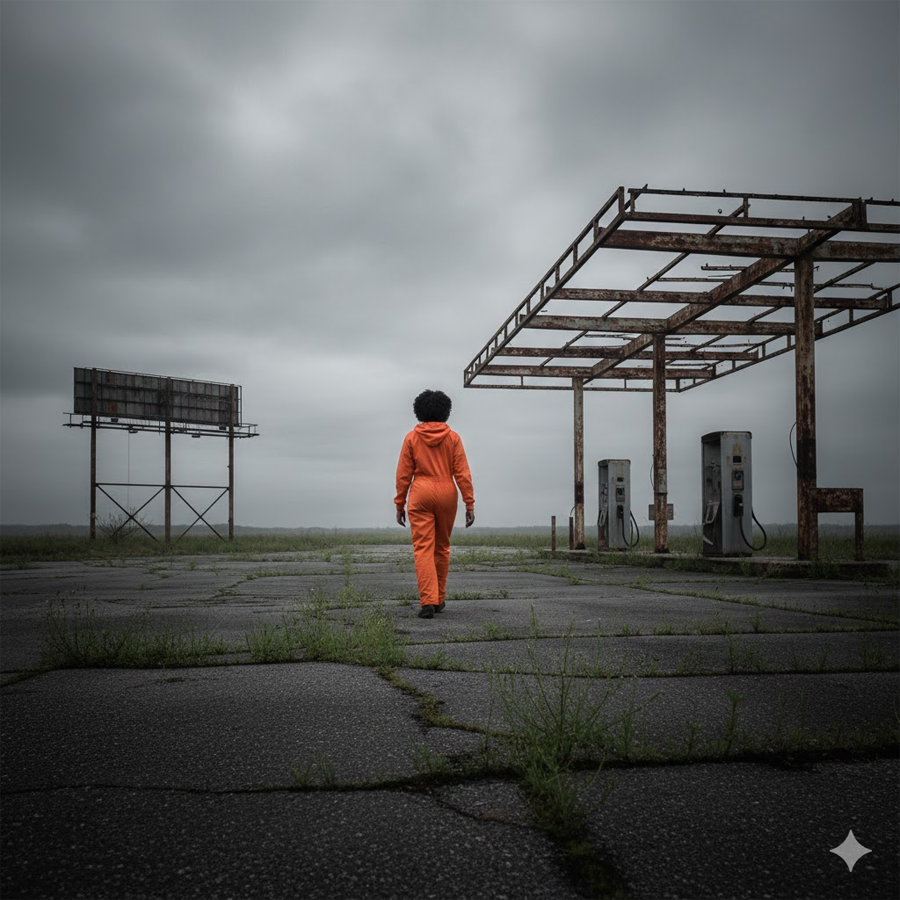 No announcement. No kindness. Just the hiss of brakes, a cold gust of air, and the door folding open like a mouth that didn’t care whether she stepped out or not.