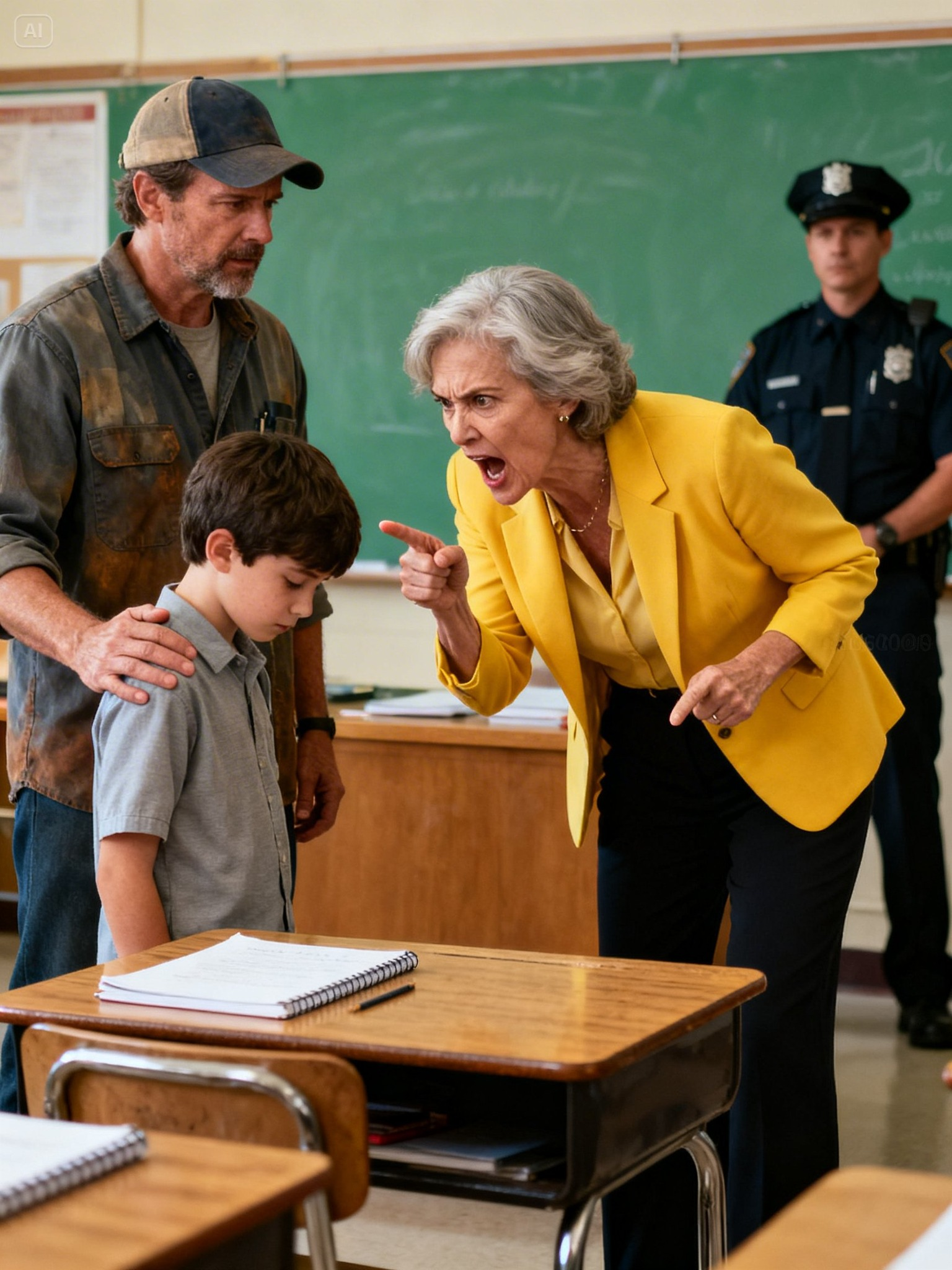 A teacher acc:u:s:ed a student of theft in front of the entire class and demanded money from his father to “settle it quietly” — but she didn’t know the father was a colonel.
