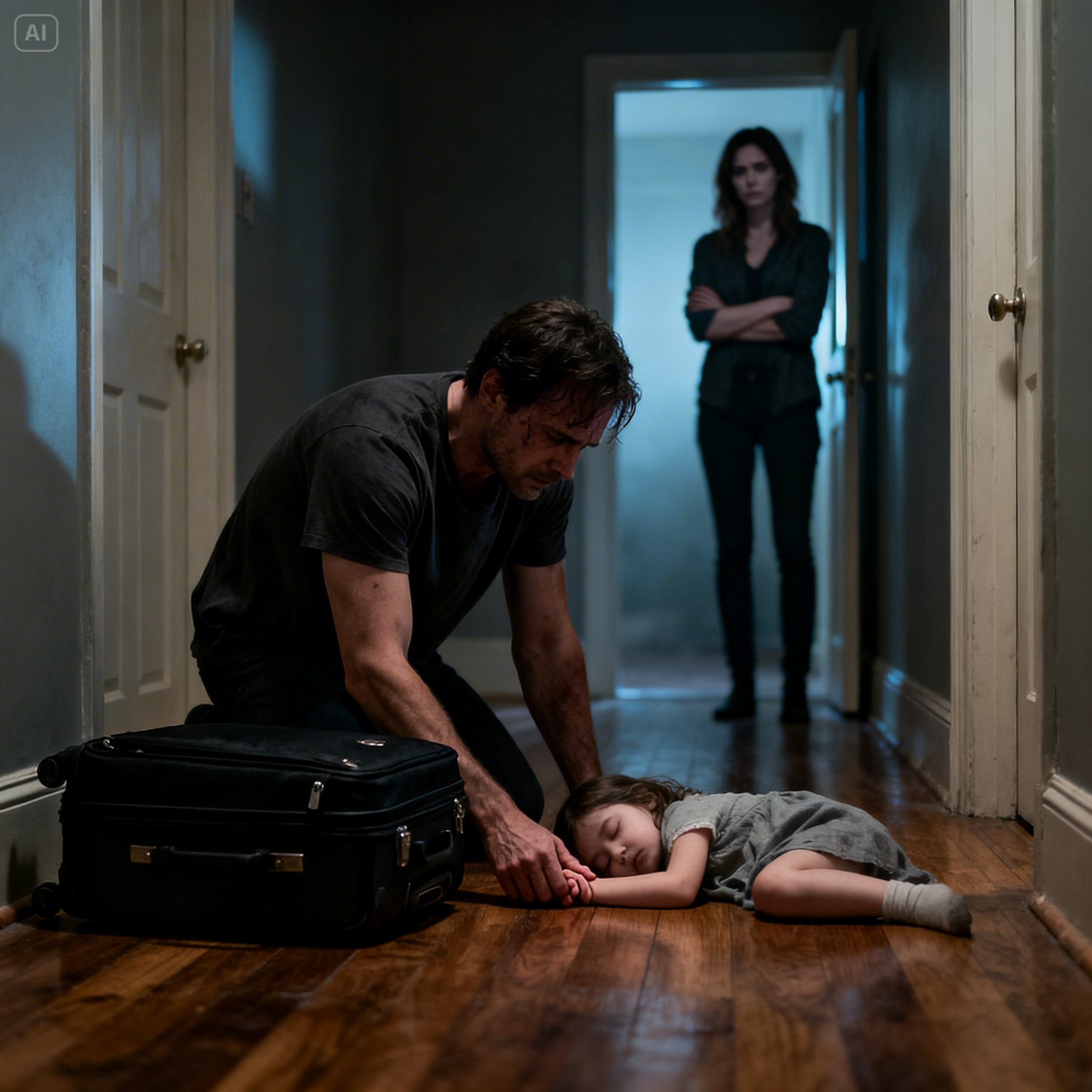 When I stepped inside the house after three days away, the silence felt wrong before I even saw her. It was the kind of silence that pressed against your ears, thick and unnatural, like the house itself was holding its breath.