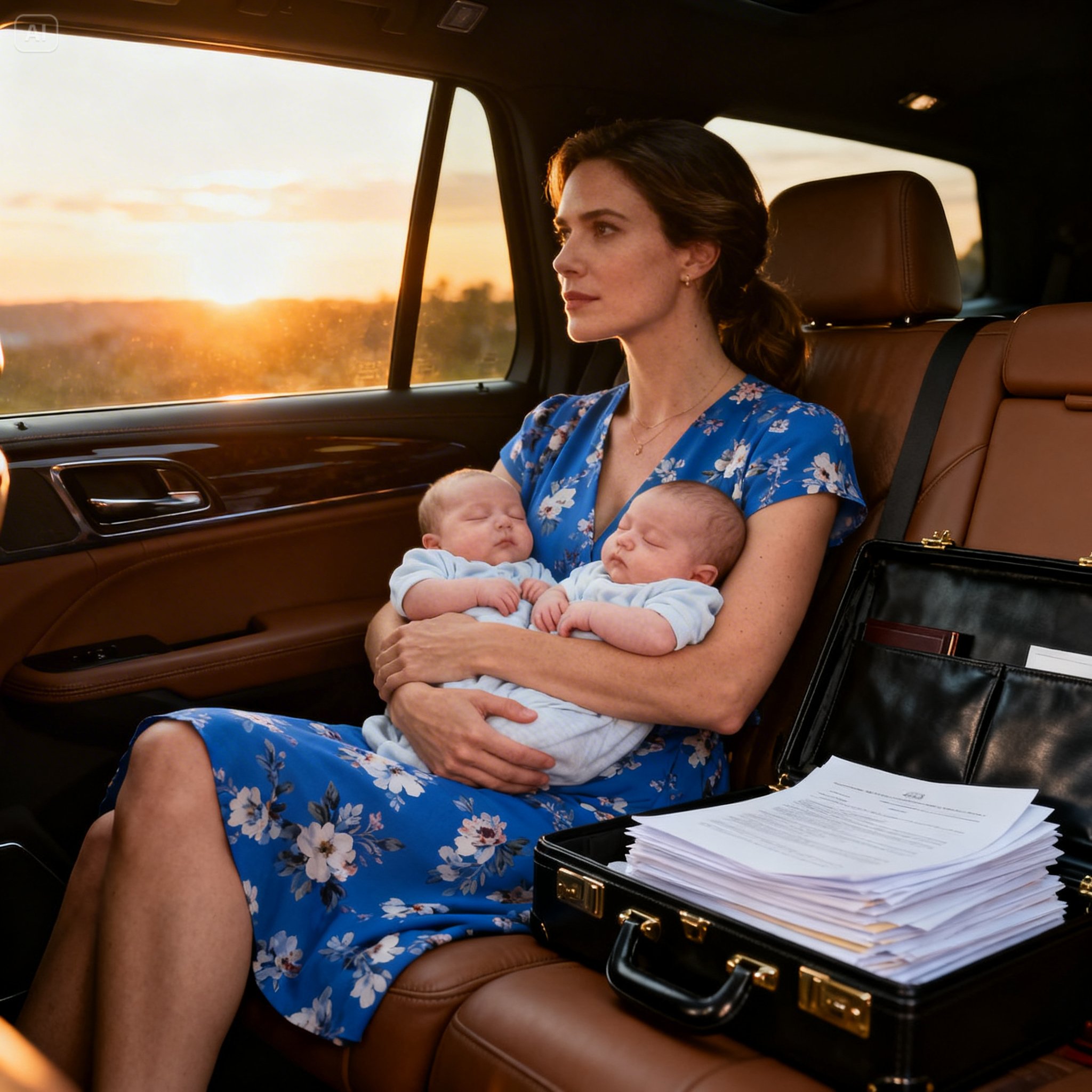 Trevor stood in the doorway of his house, shopping bags from expensive boutiques hanging from his hands