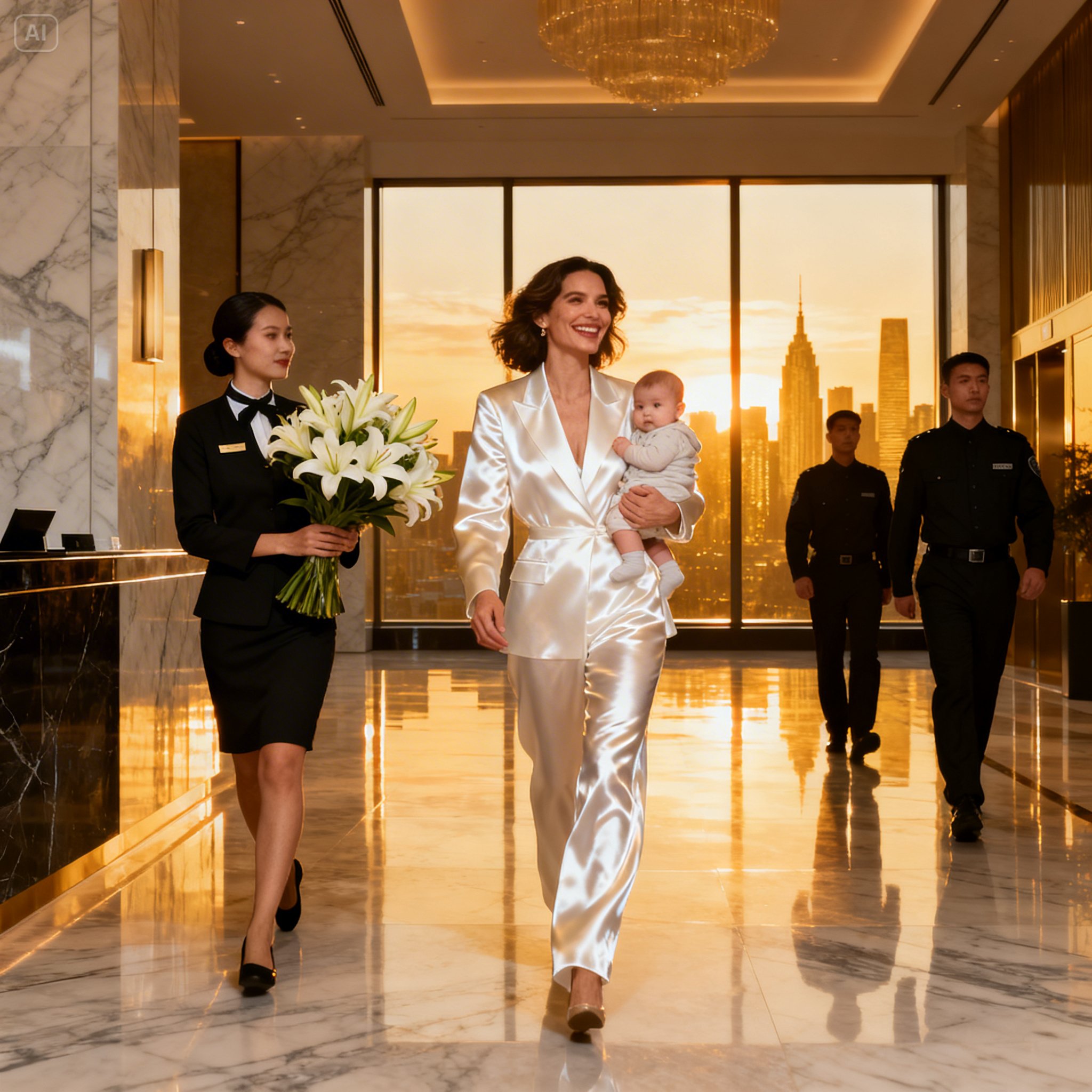 The moment Declan Hayes stepped into the penthouse, the scent hit him first. Fresh lilies, crisp and elegant, arranged in a crystal vase on the marble dining table.