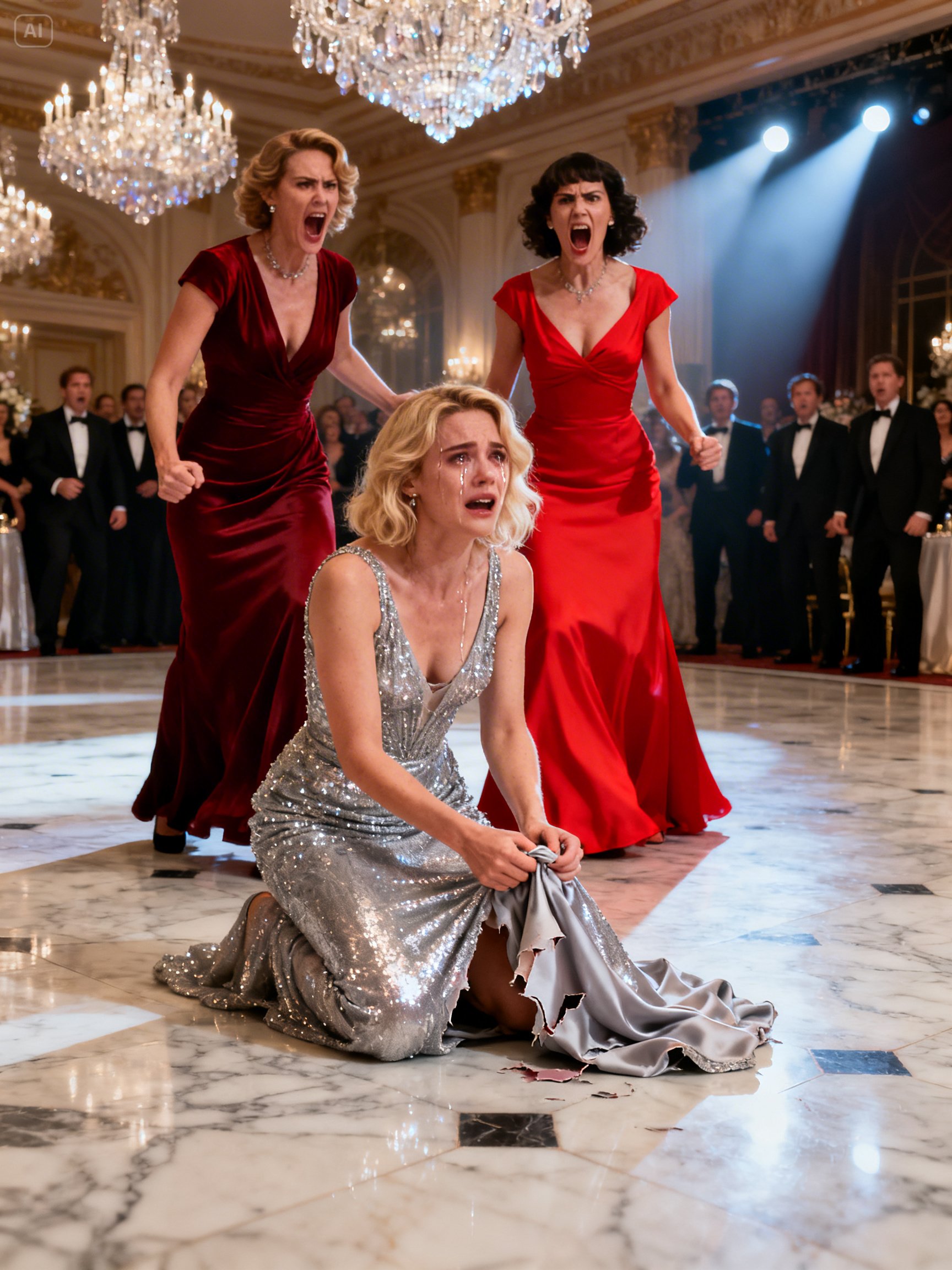 The sound of silk tearing was the only thing heard in the main hall of the Villareal mansion.