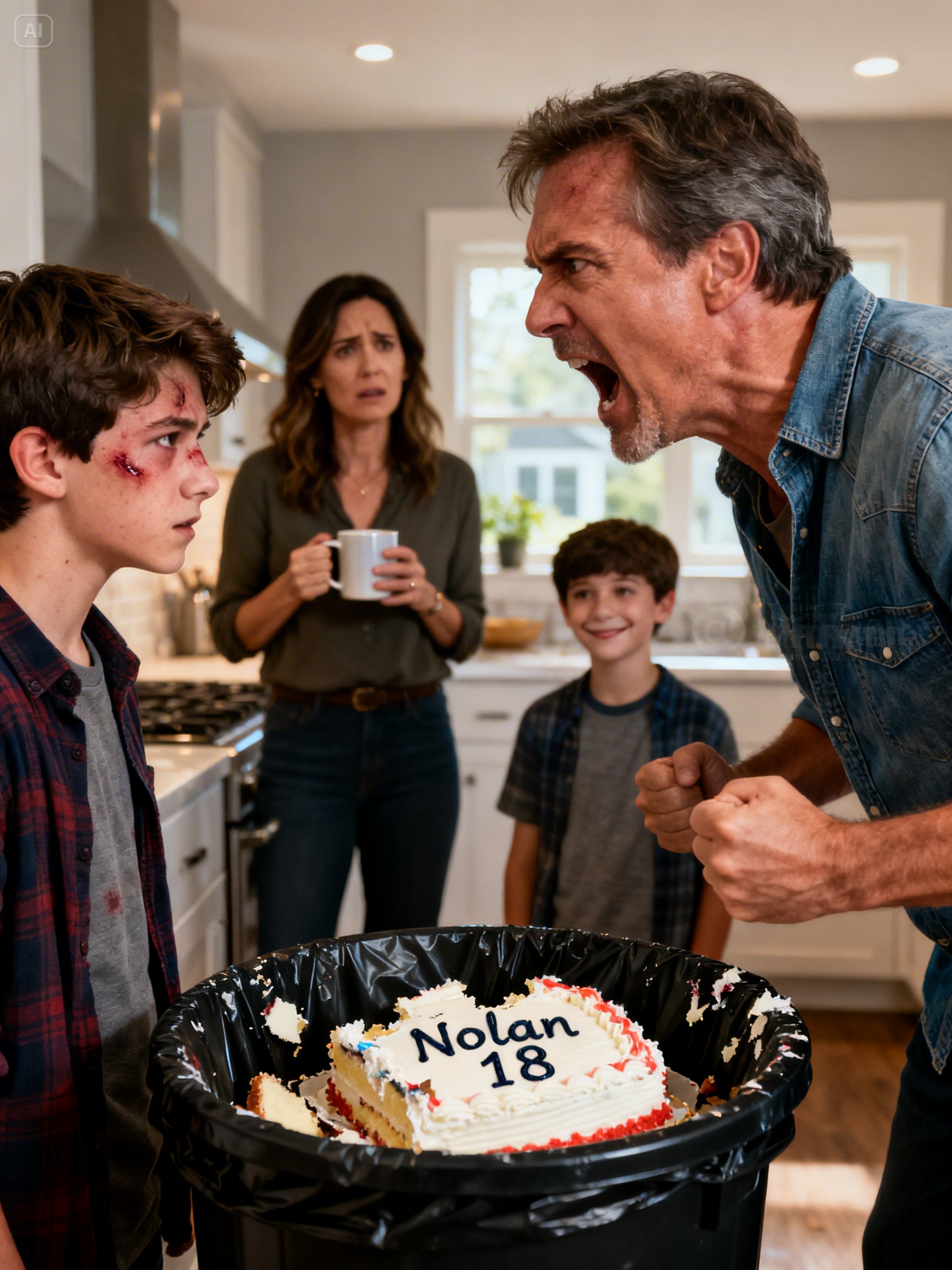 The morning sunlight slipped through the half-closed blinds in narrow strips, painting lines across the carpet in my room.