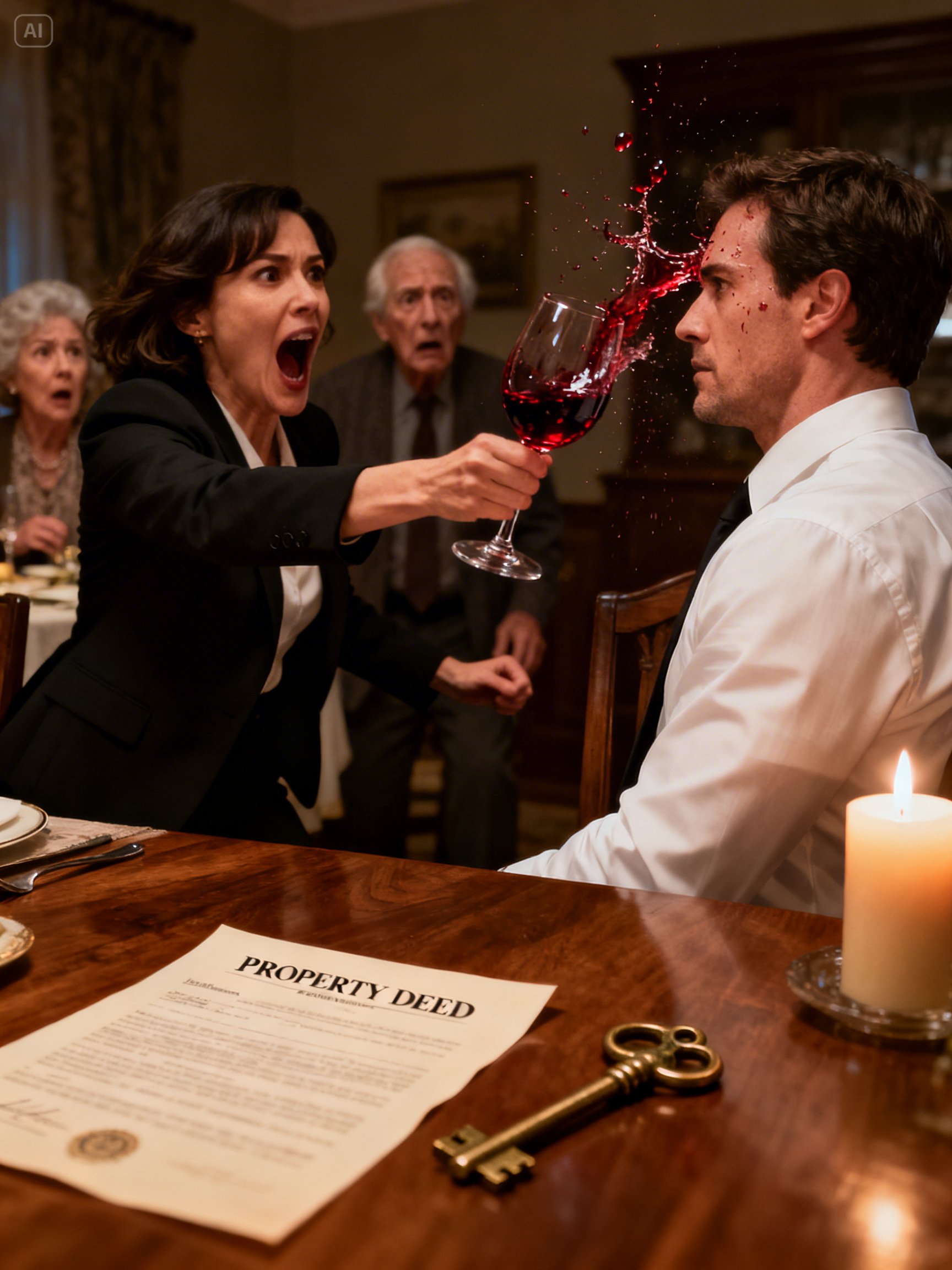 At dinner, my sister dumped wine on me and screamed, “You have until sunrise to get out of my house.