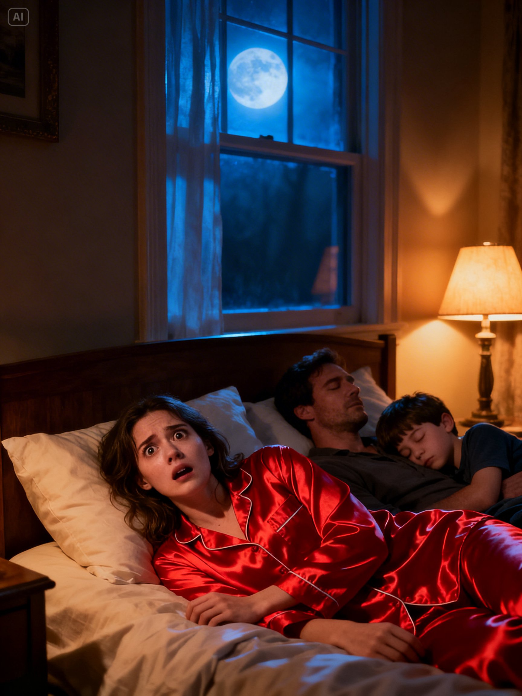 At three in the morning, I felt something repeatedly touching my back. When I turned around… I nearly fainted.